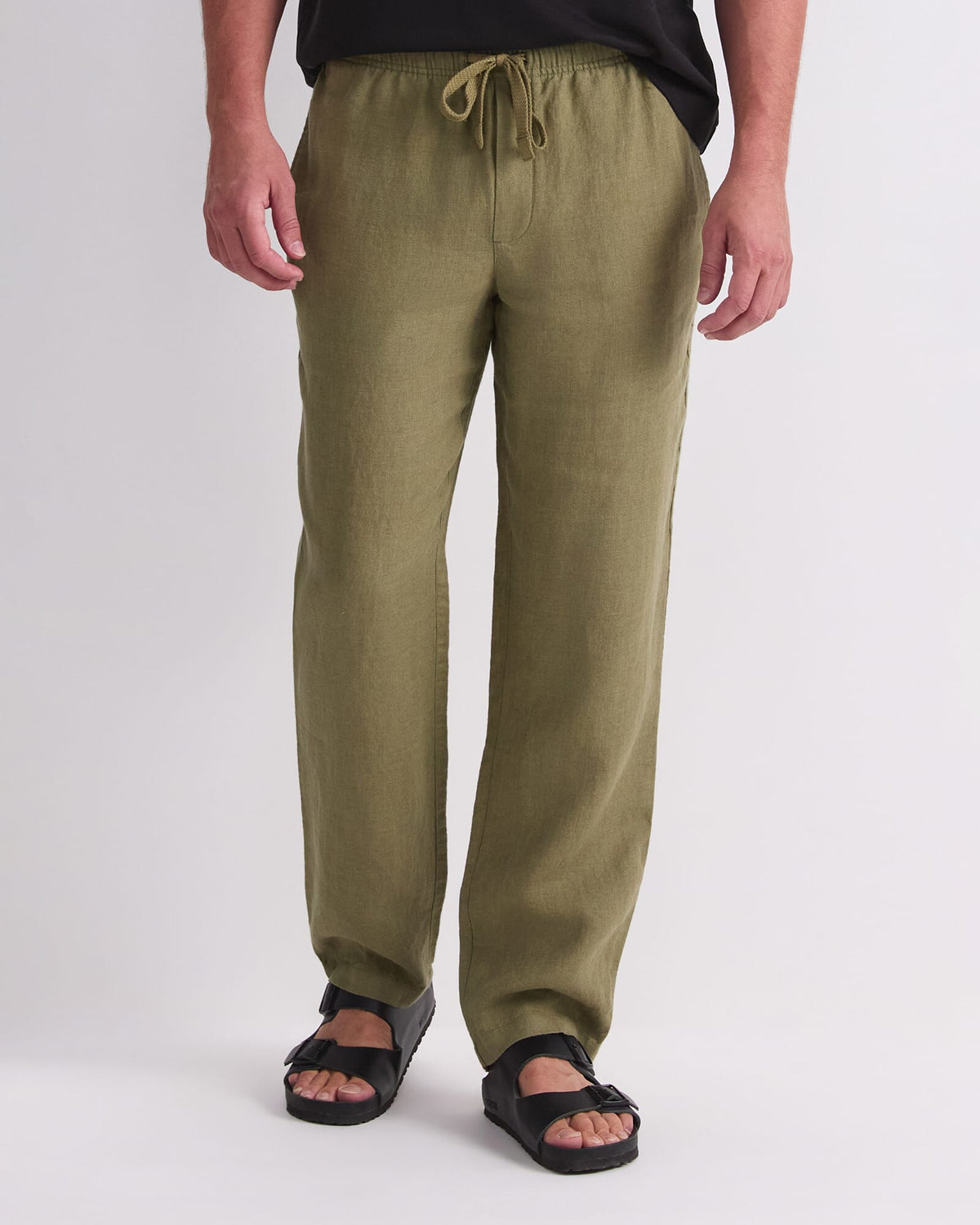 Caffery Yarn-Dyed Linen Pant