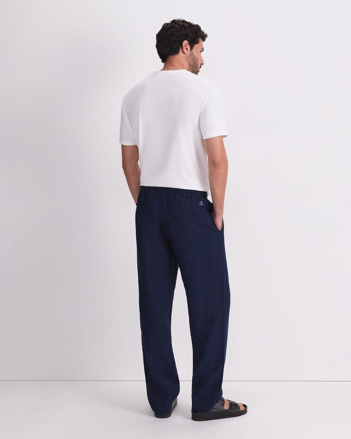 Caffery Yarn-Dyed Linen Pant