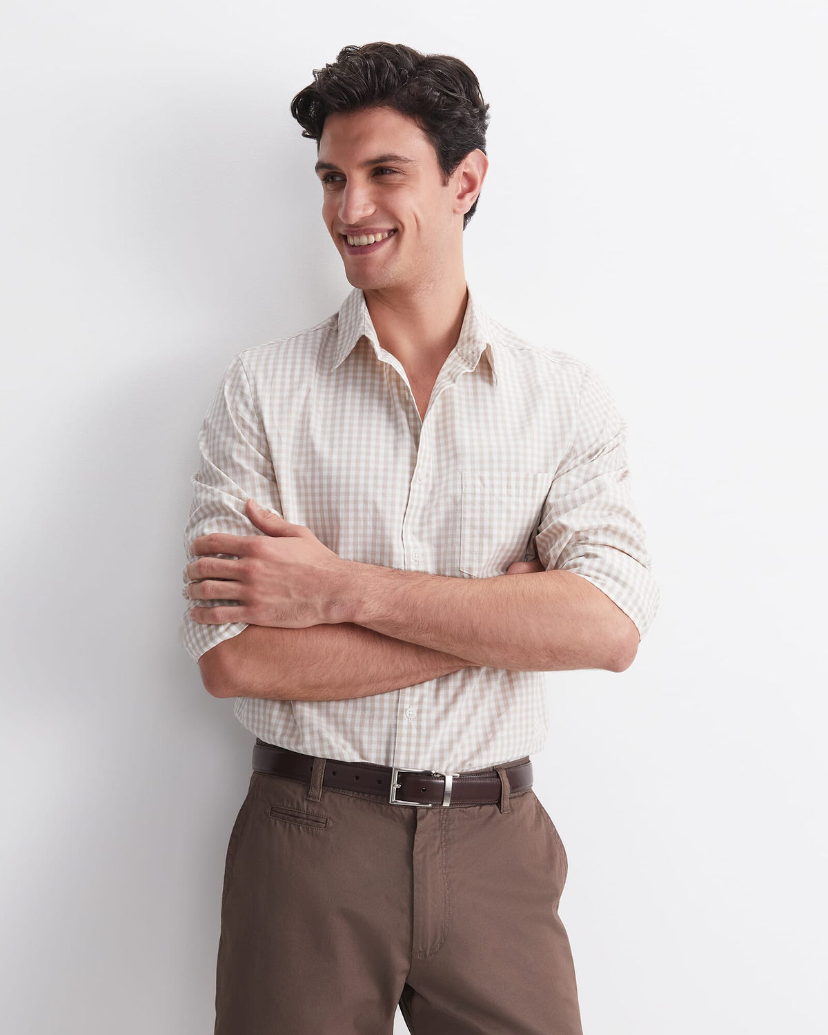 Thomas Long Sleeve Gingham Shirt
