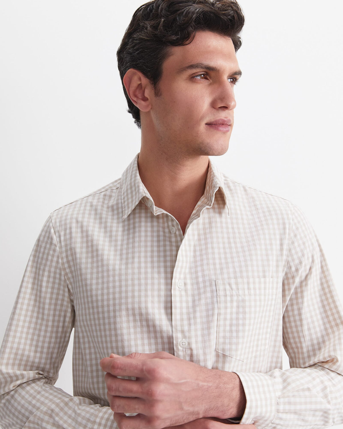 Thomas Long Sleeve Gingham Shirt