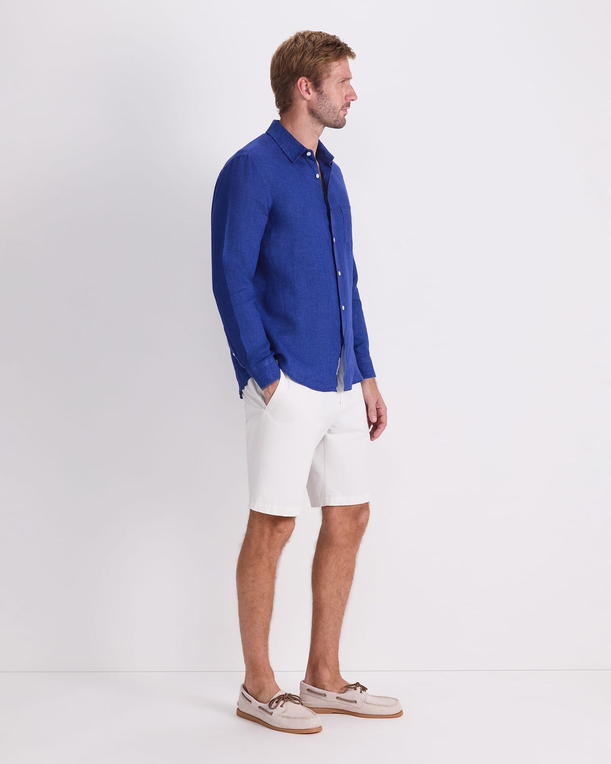 Linen Long Sleeve Delave Shirt