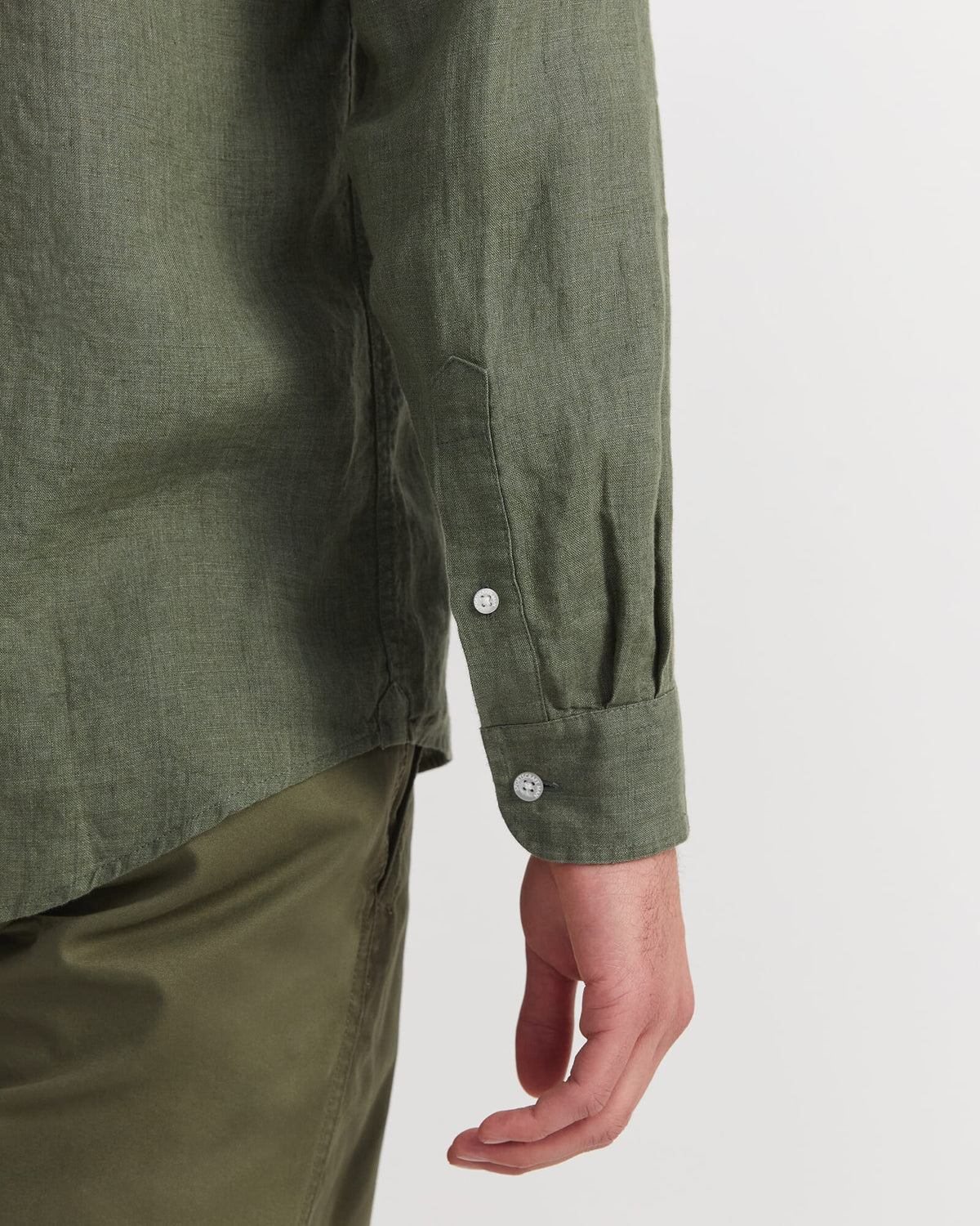 Linen Long Sleeve Delave Shirt