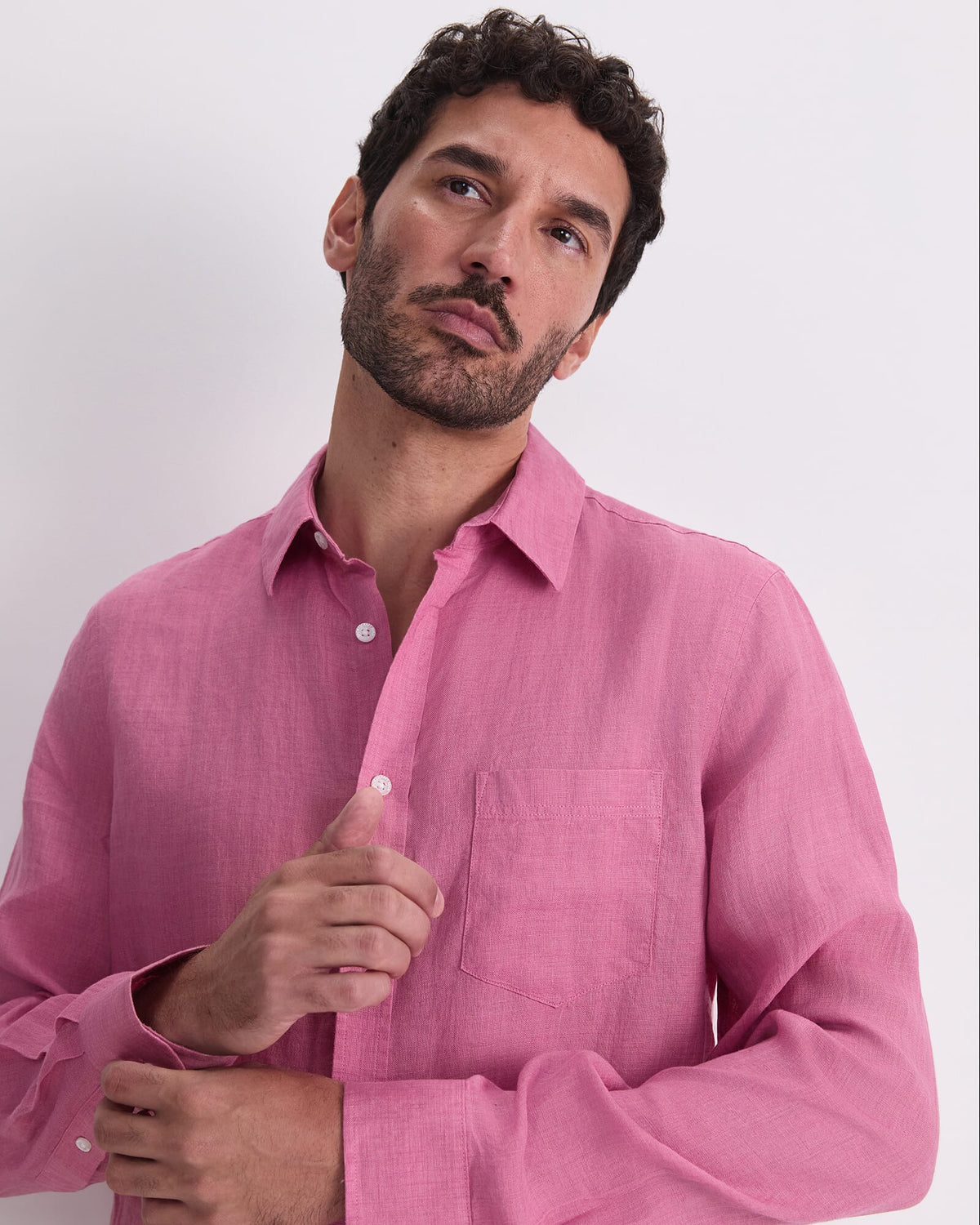 Linen Long Sleeve Delave Shirt