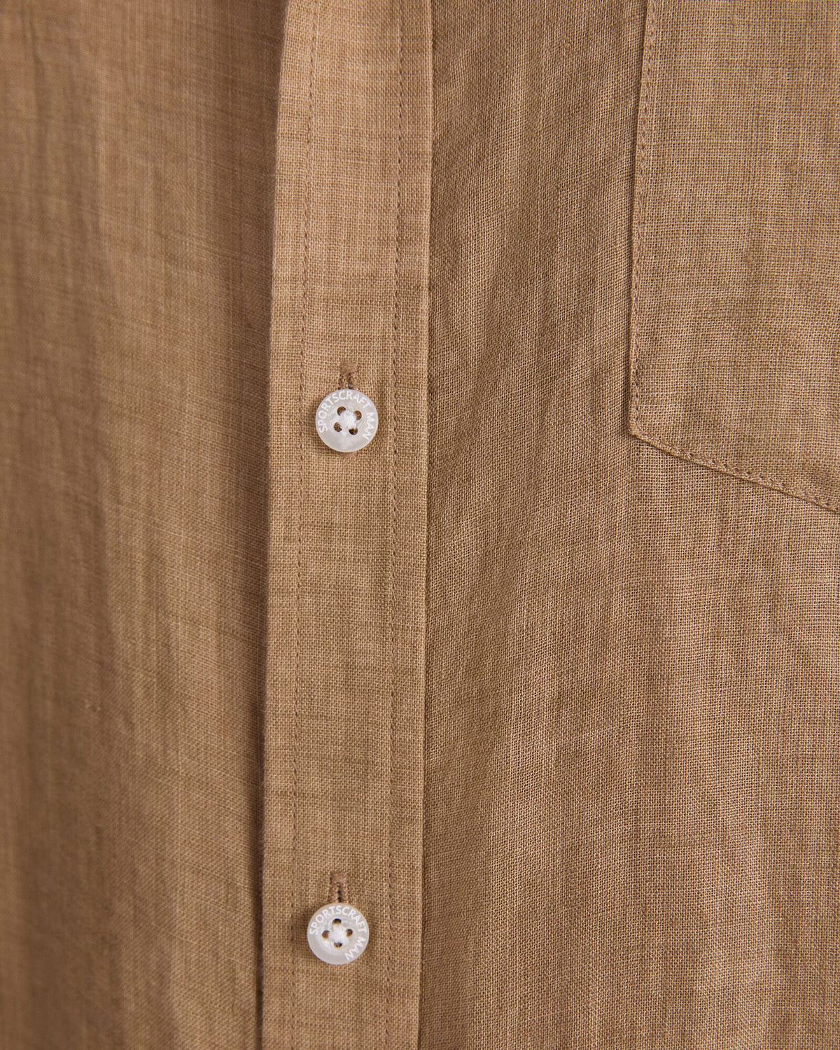 Short Sleeve Delave Linen Shirt