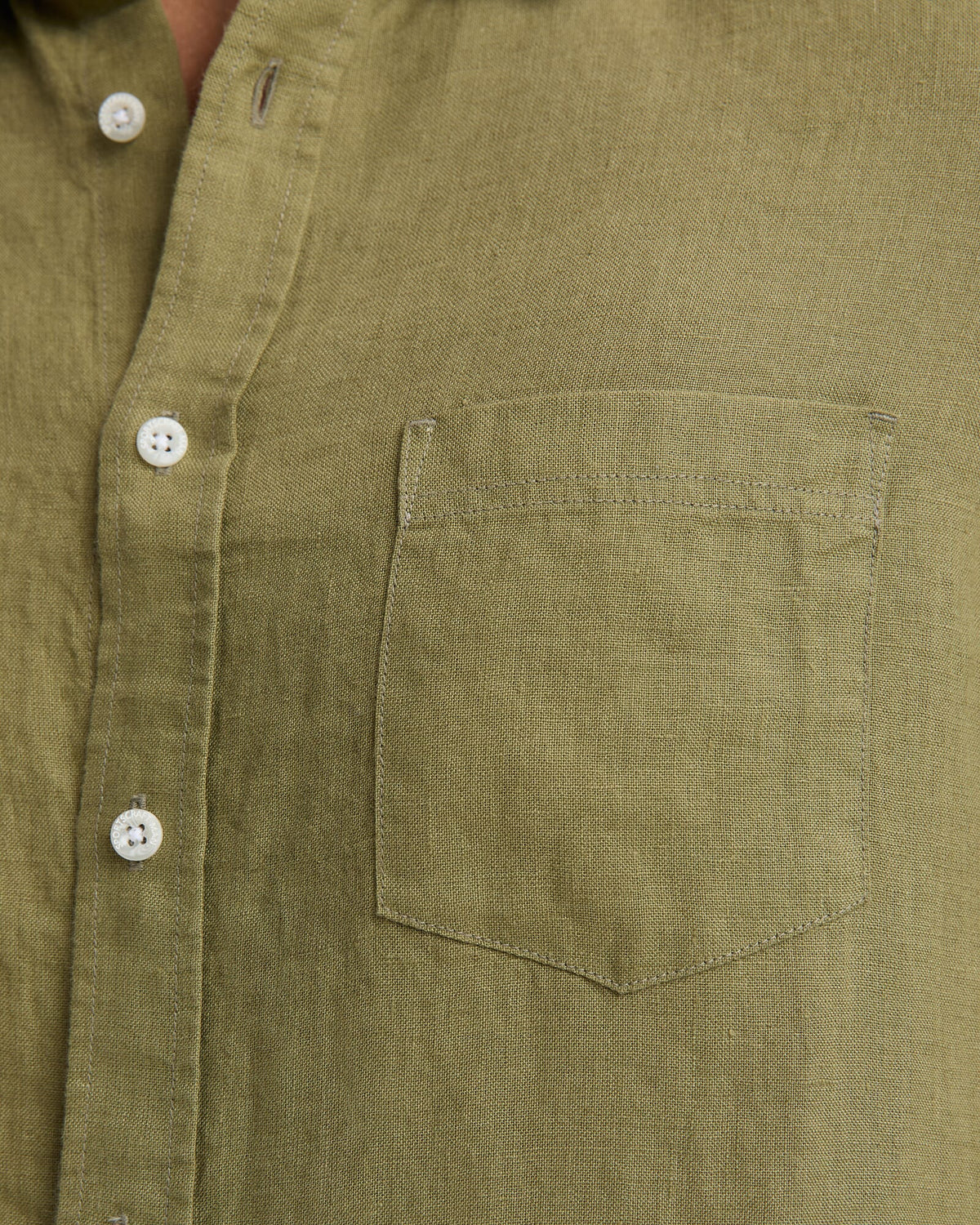 Long Sleeve Linen Yarn-Dyed Shirt