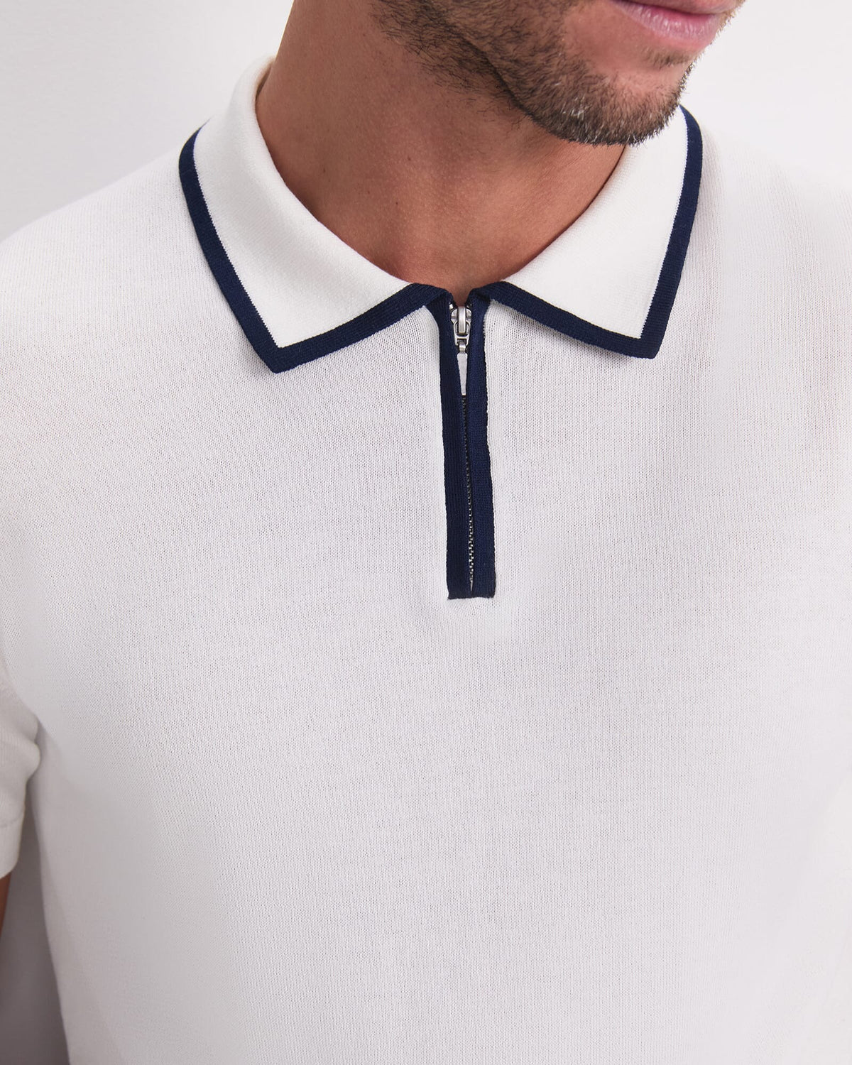 Brookes Quarter Zip Knit Polo