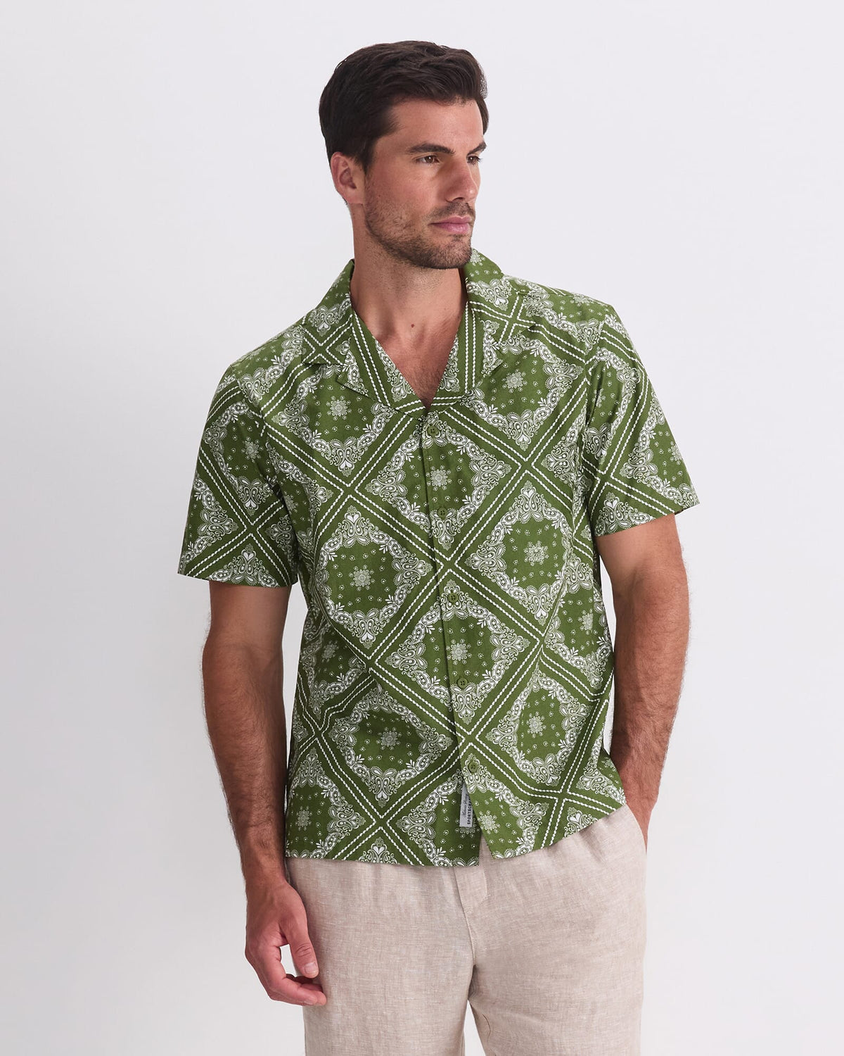 Bandana Short Sleeve Resort Shirt