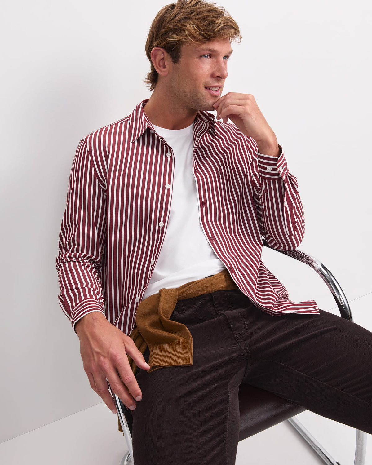 Ryan Stripe Long Sleeve Shirt