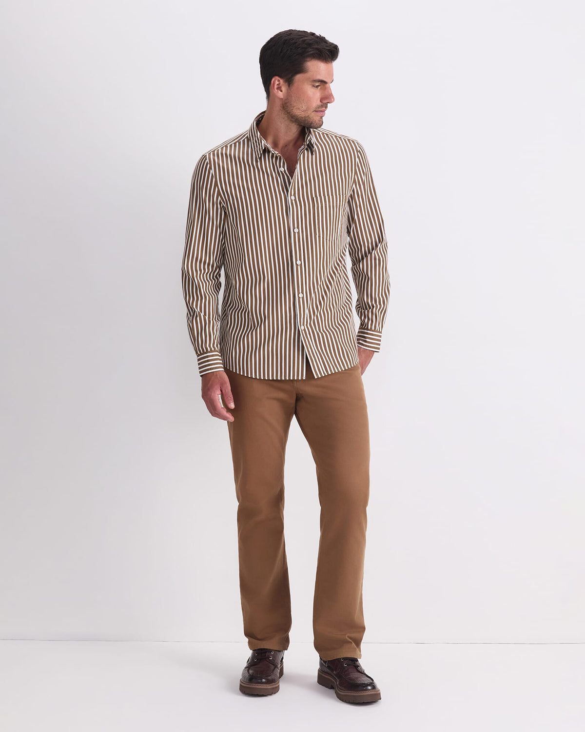Ryan Stripe Long Sleeve Shirt