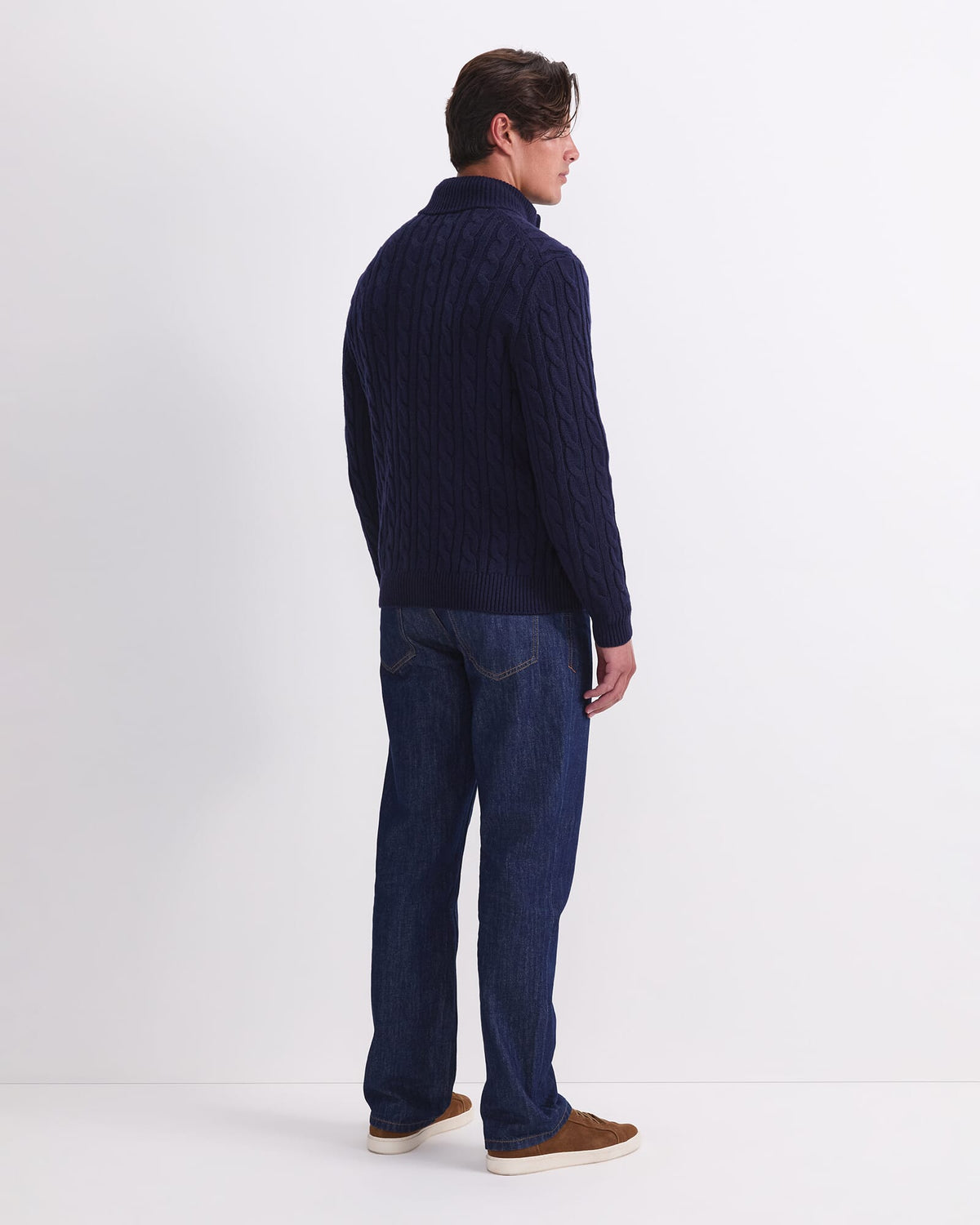 Cable Knit Quarter Zip