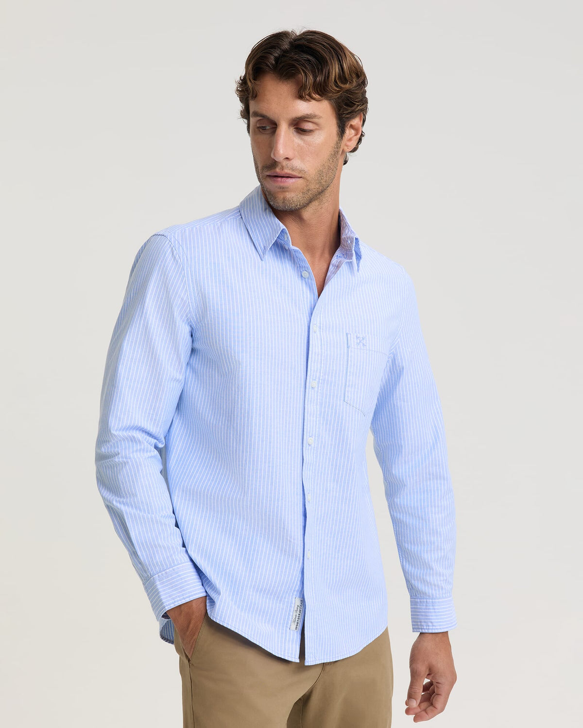 Oxford Long Sleeve Stripe Shirt
