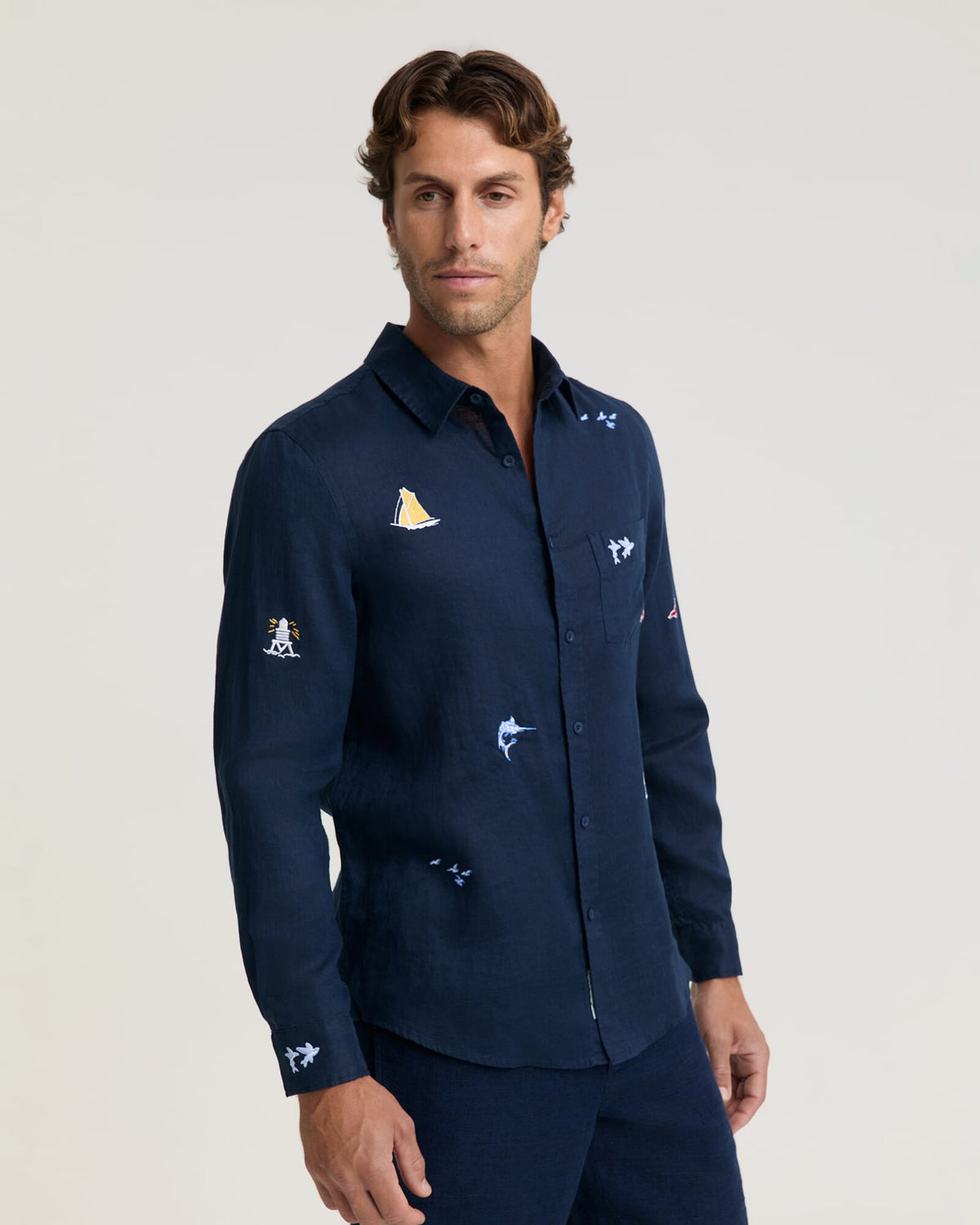Halyard Long Sleeve Linen Shirt
