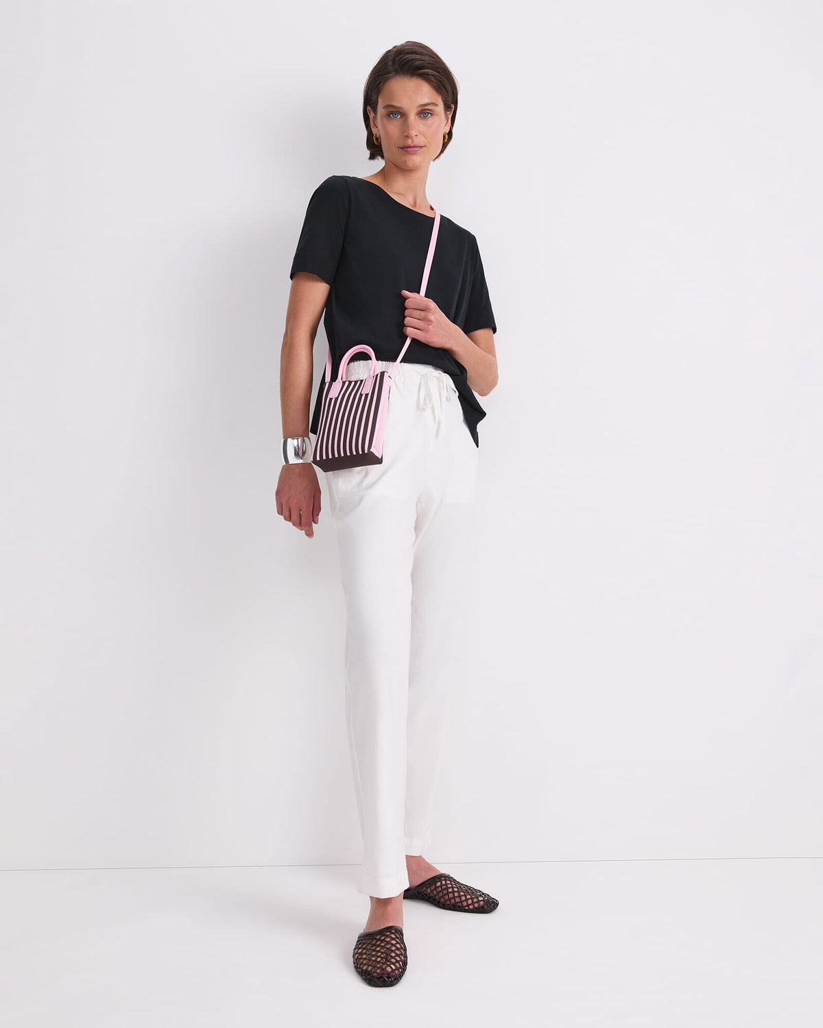 Stripe Cross Over Bag