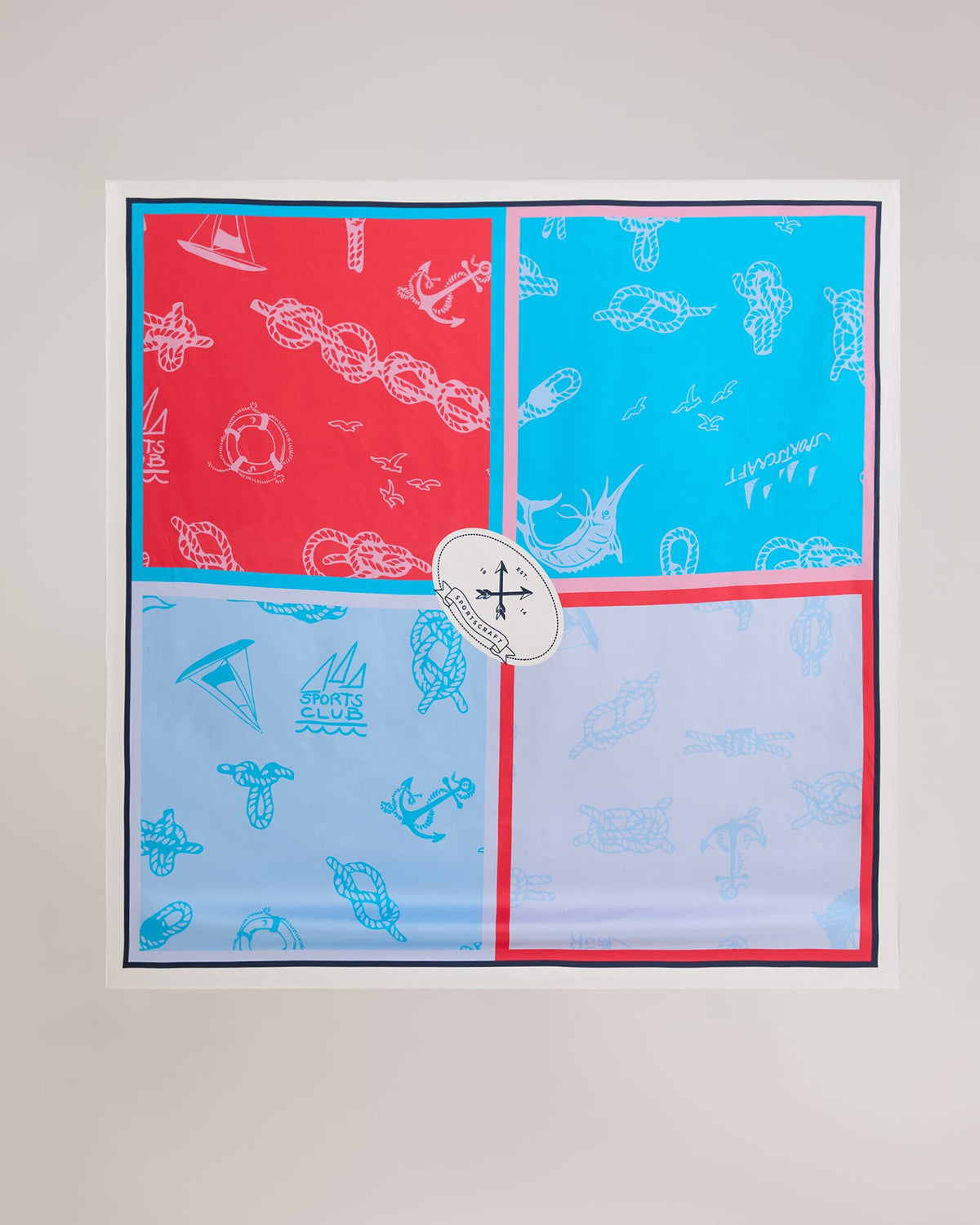 Sailing Club Silk Scarf