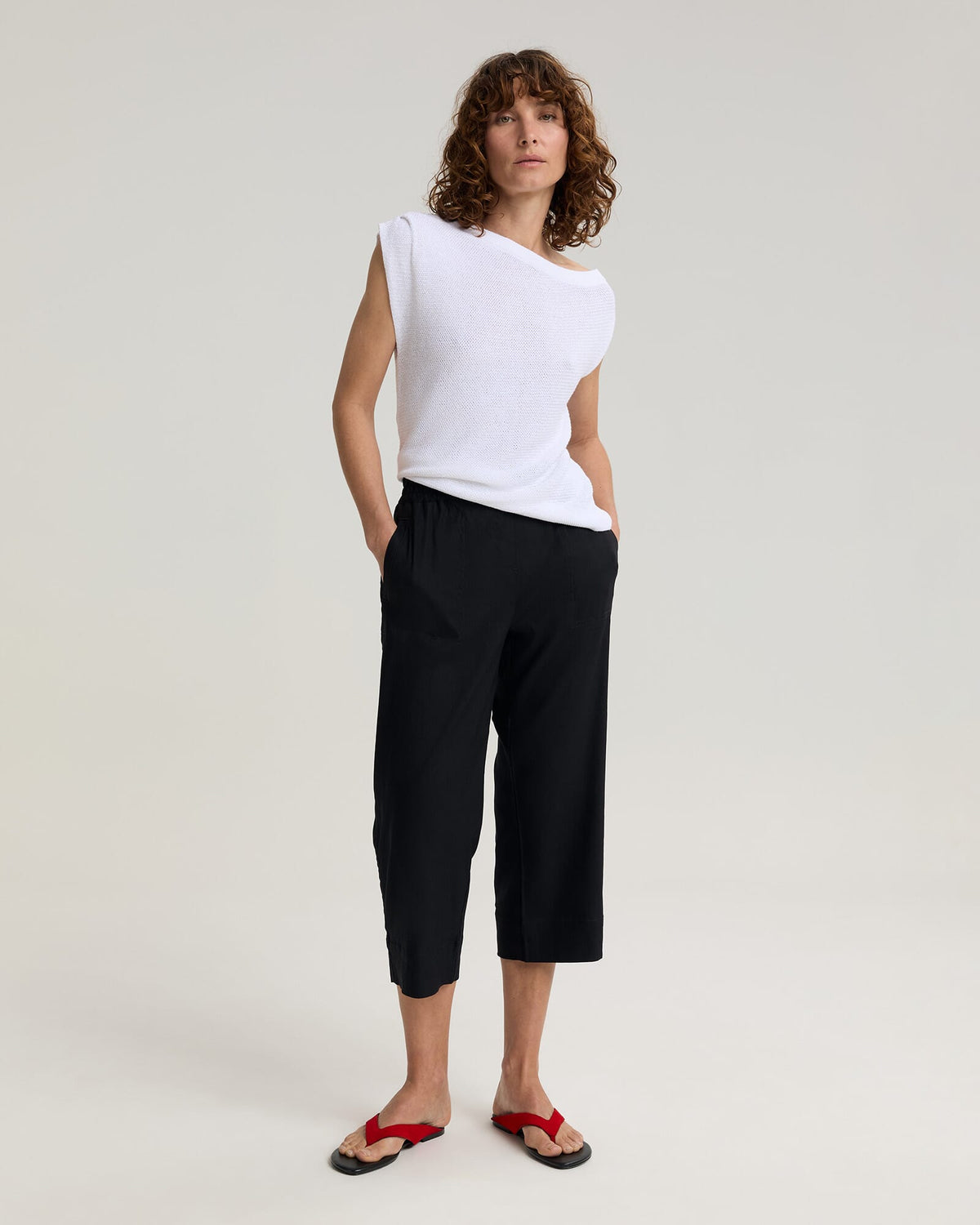 Rosa Crop Linen Pant
