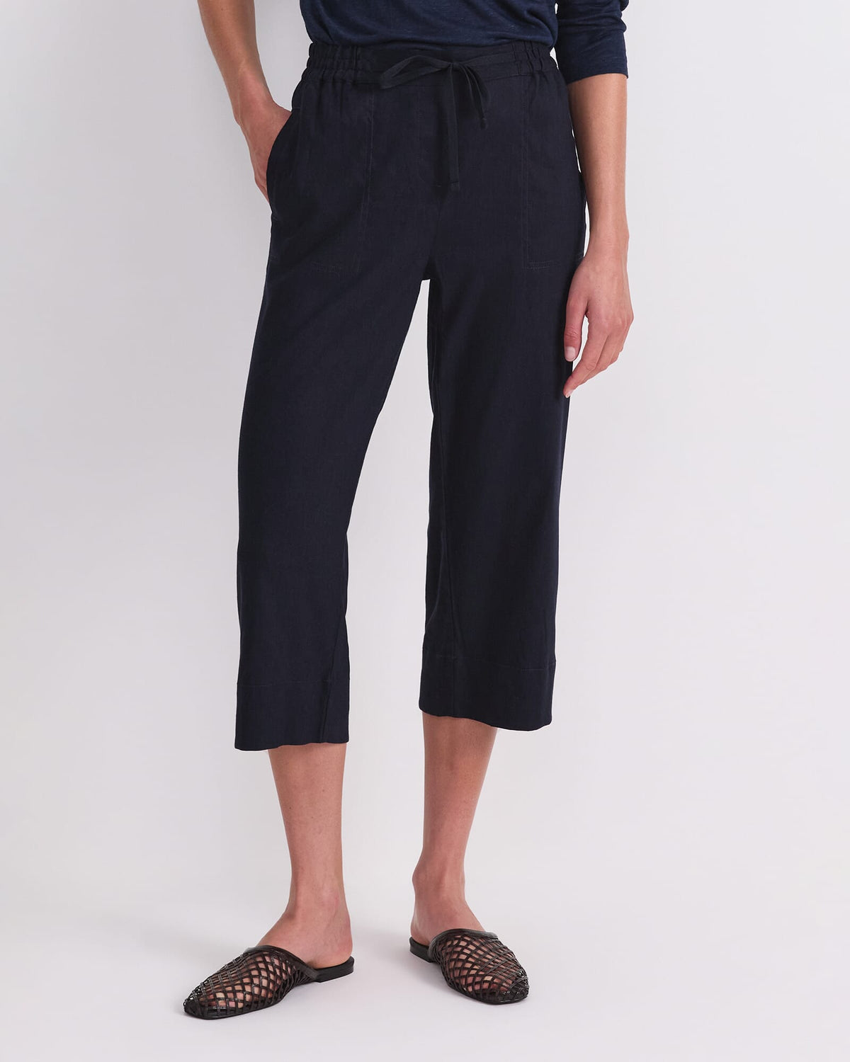 Rosa Crop Linen Pant