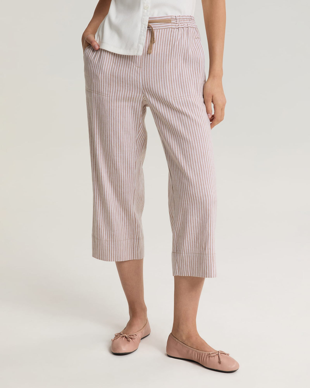 Rosa Crop Linen Pant