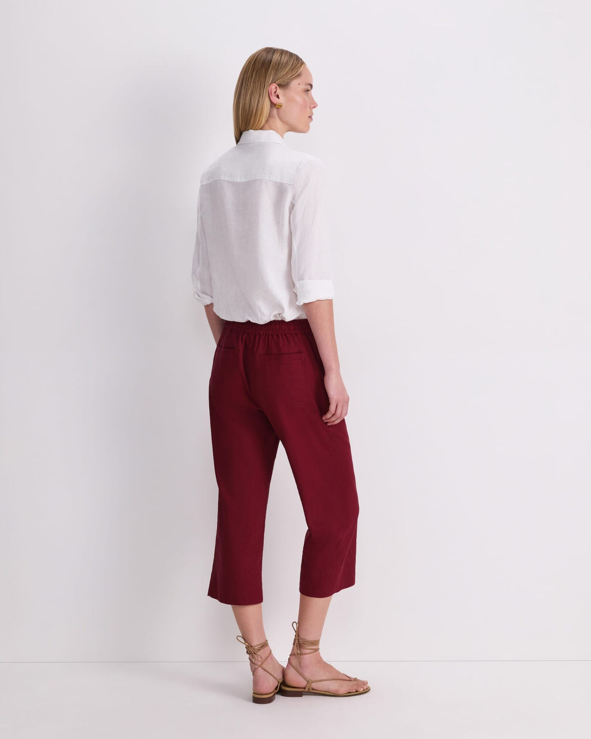 Rosa Crop Linen Pant