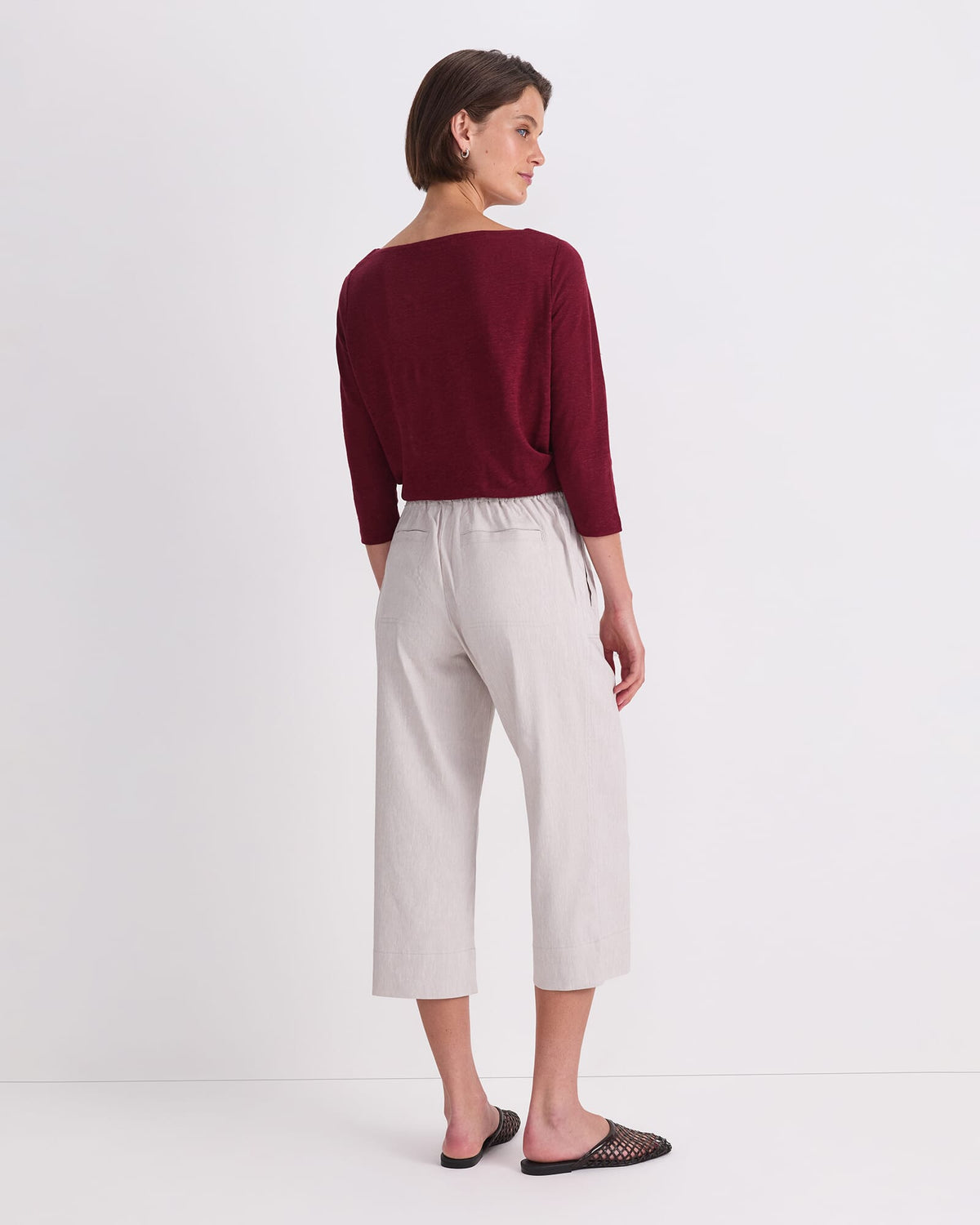 Rosa Crop Linen Pant