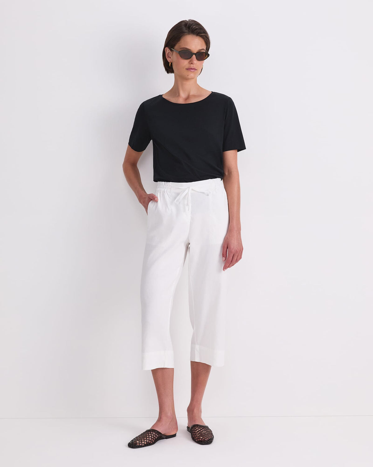 Rosa Crop Linen Pant