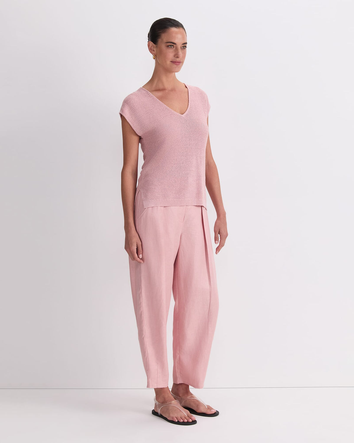 Luisa V-Neck Knit Top