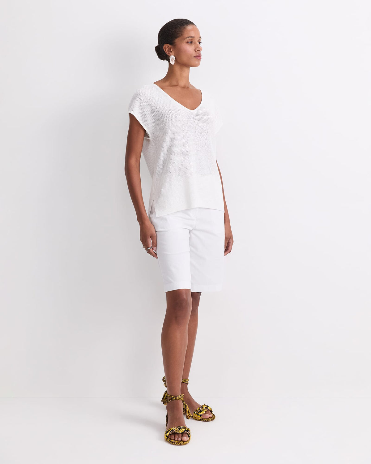 Luisa V-Neck Knit Top