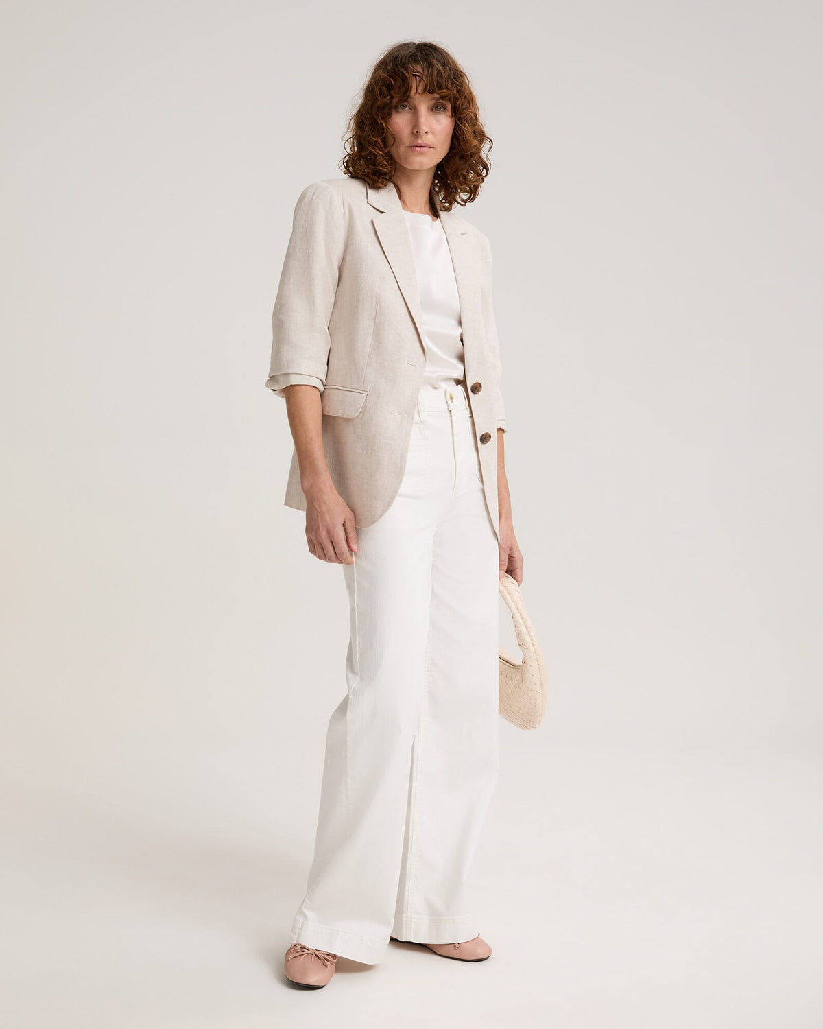 Freya Short Linen Blazer