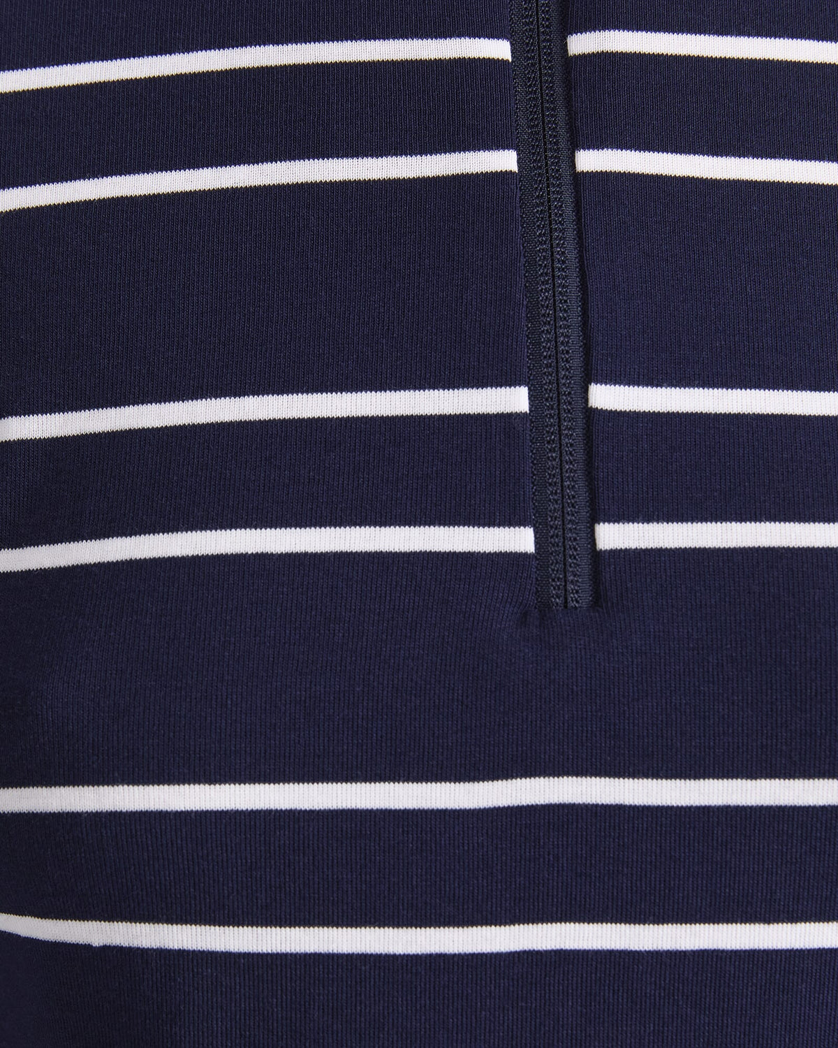 Lucy Stripe Zip Funnel Neck