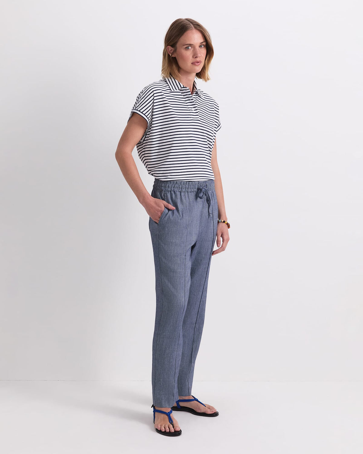 Rosa Tapered Linen Pant