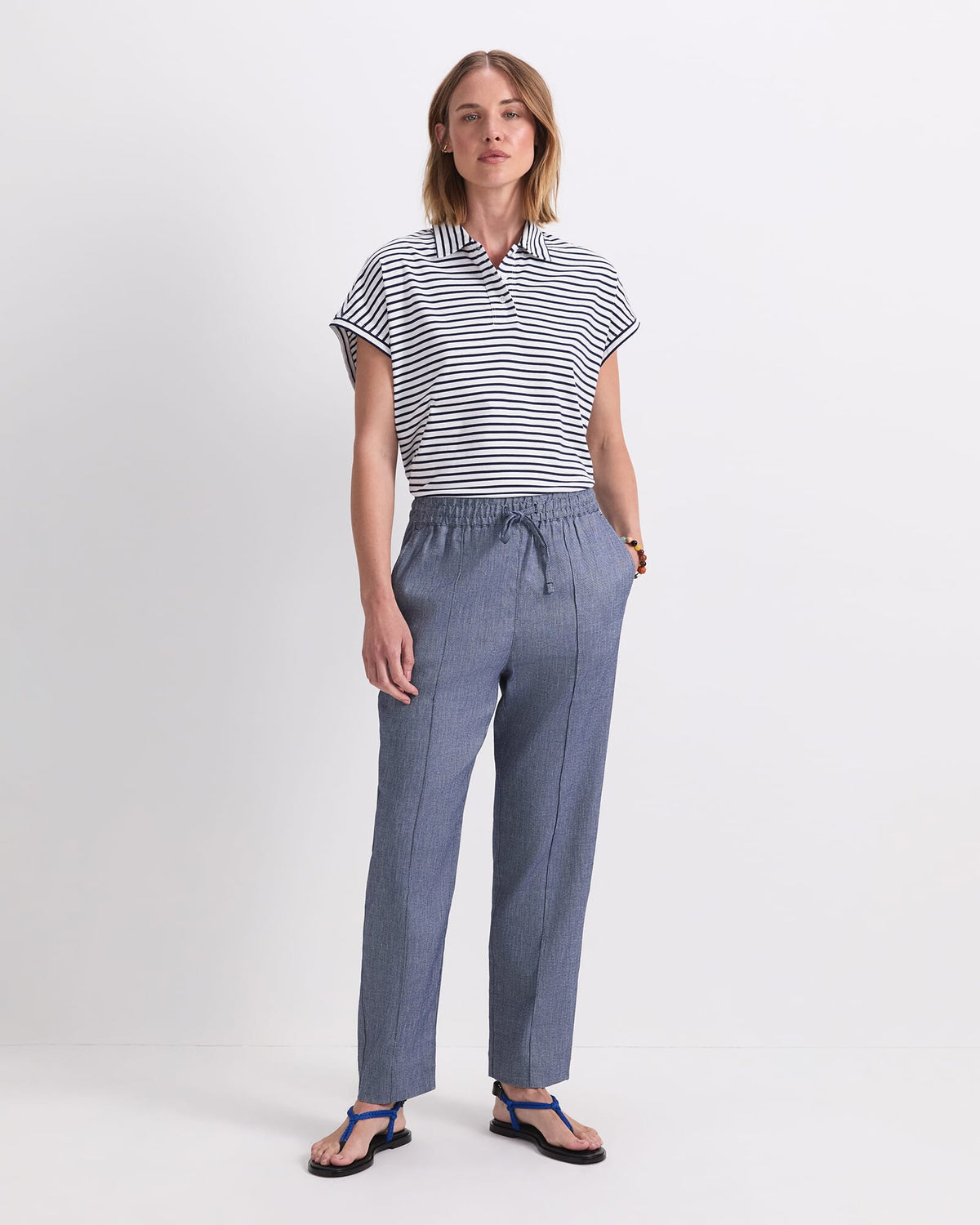 Rosa Tapered Linen Pant