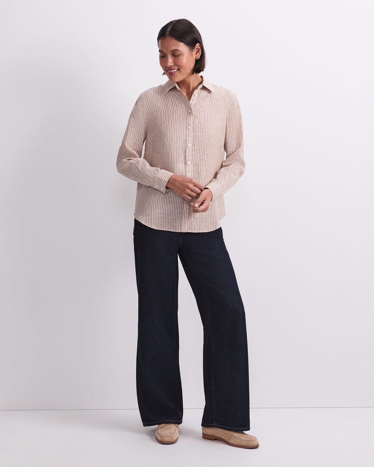 Dahlia Stripe Linen Shirt