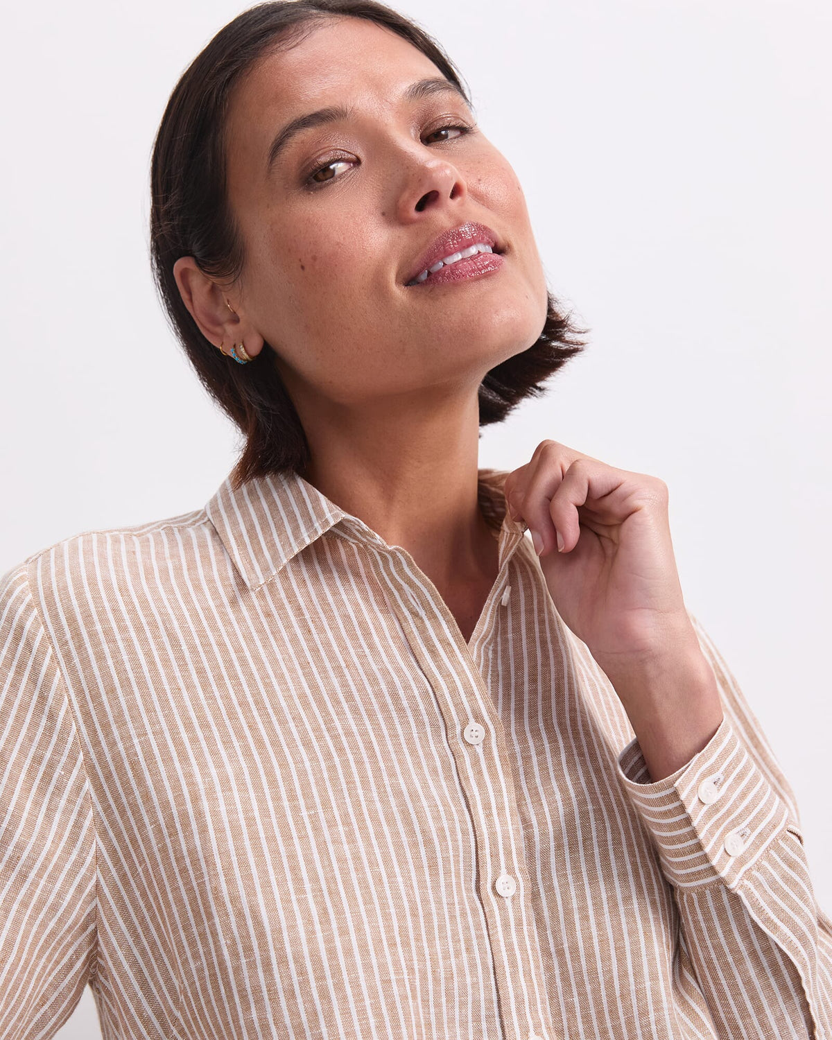 Dahlia Stripe Linen Shirt