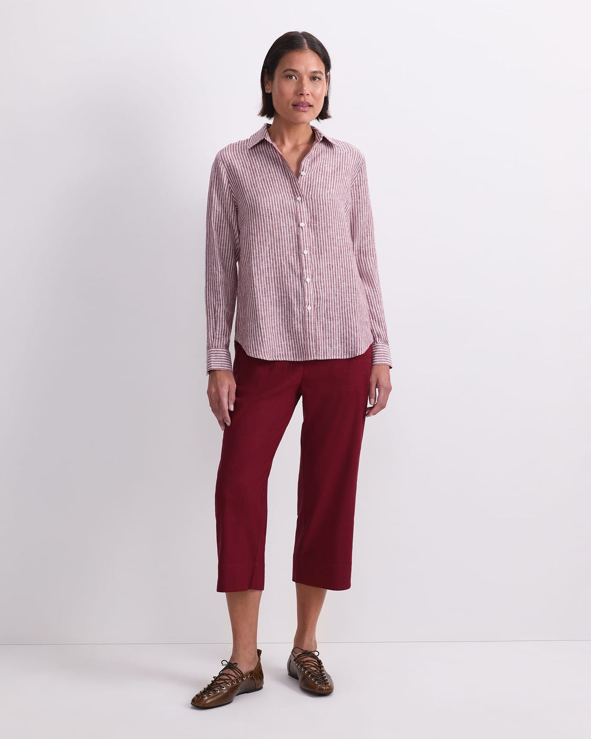 Dahlia Stripe Linen Shirt