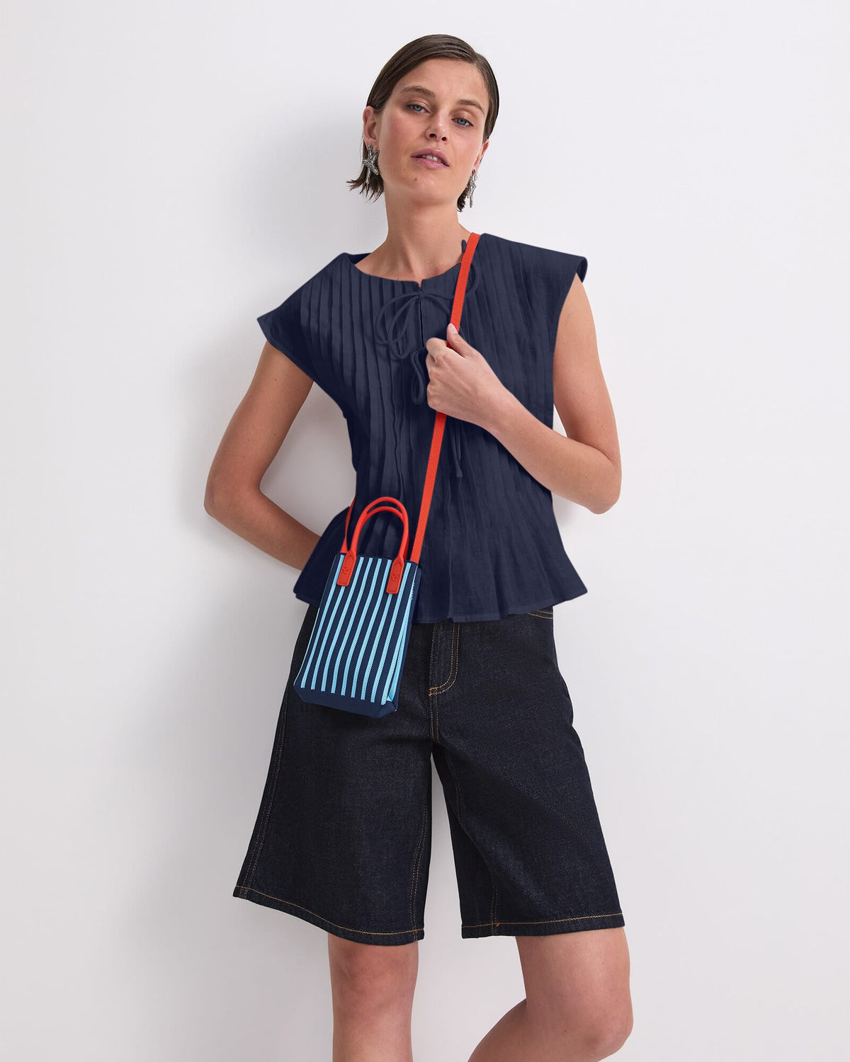 Ariana Pintuck Linen Blouse