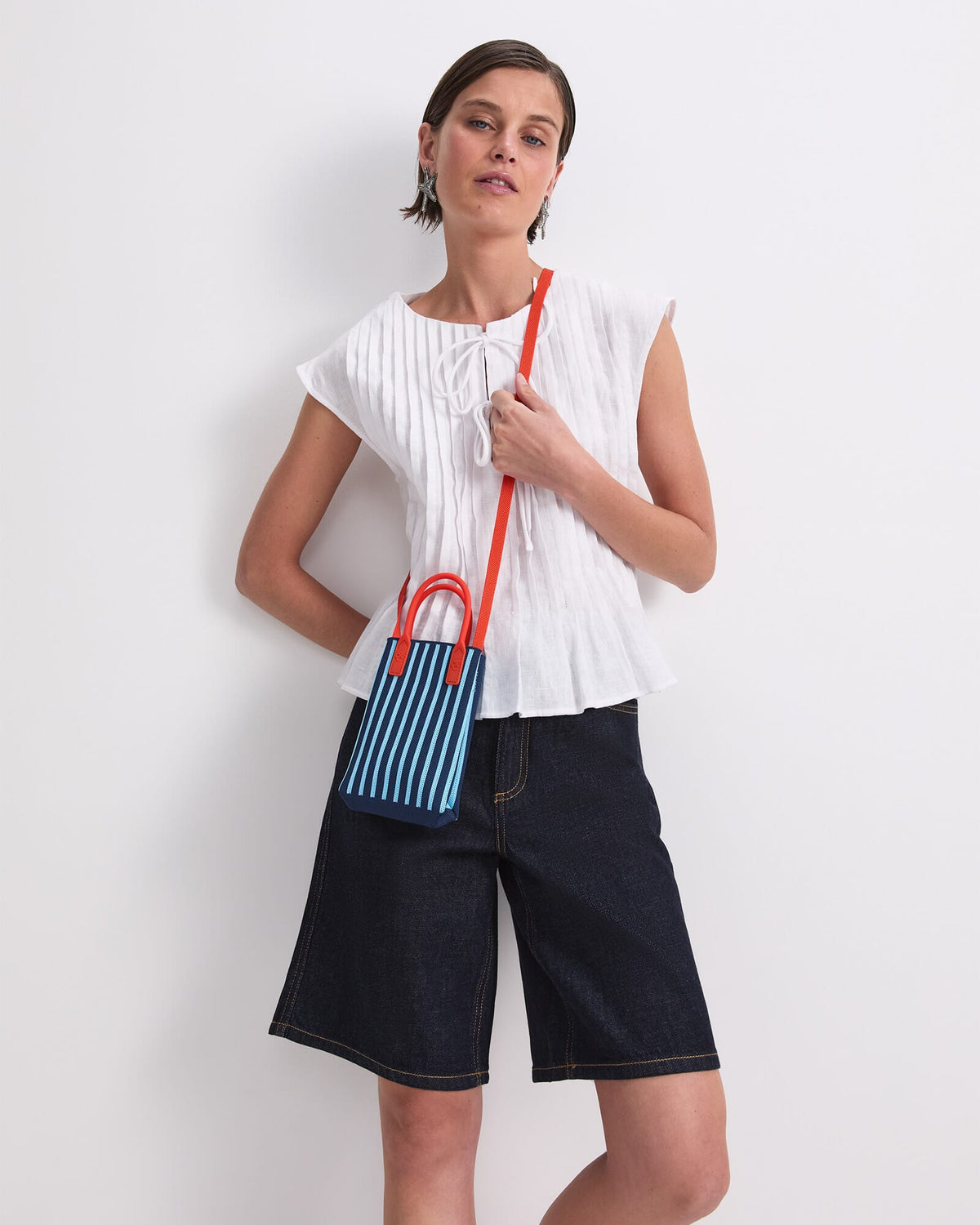 Ariana Pintuck Linen Blouse