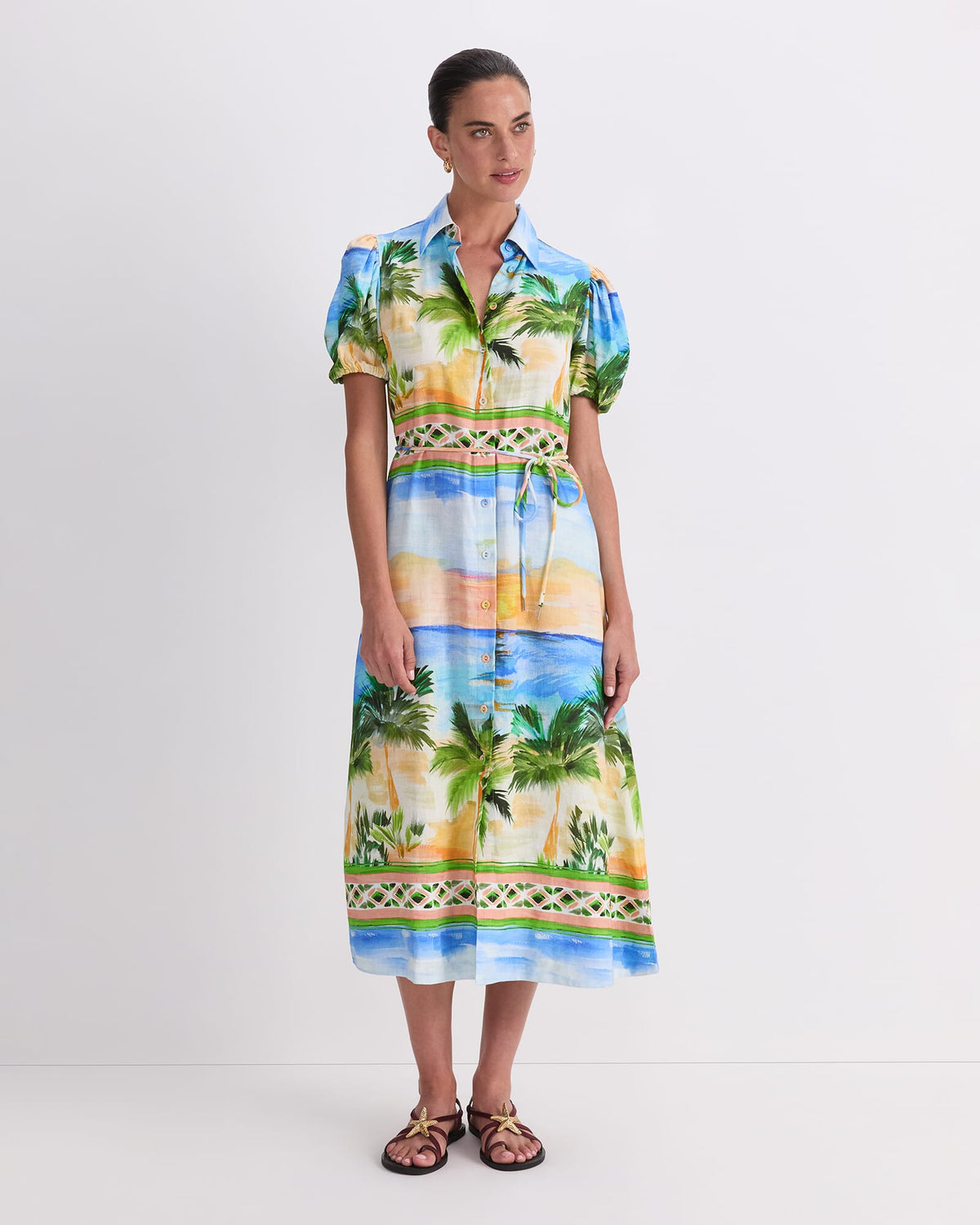 Sunset Palm Dress