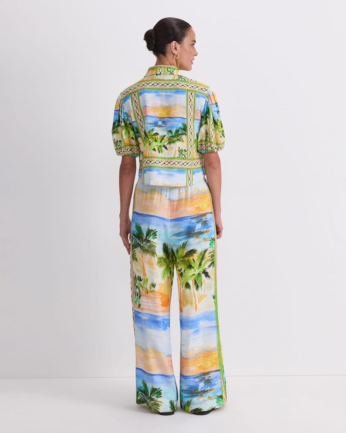 Sunset Palm Blouse