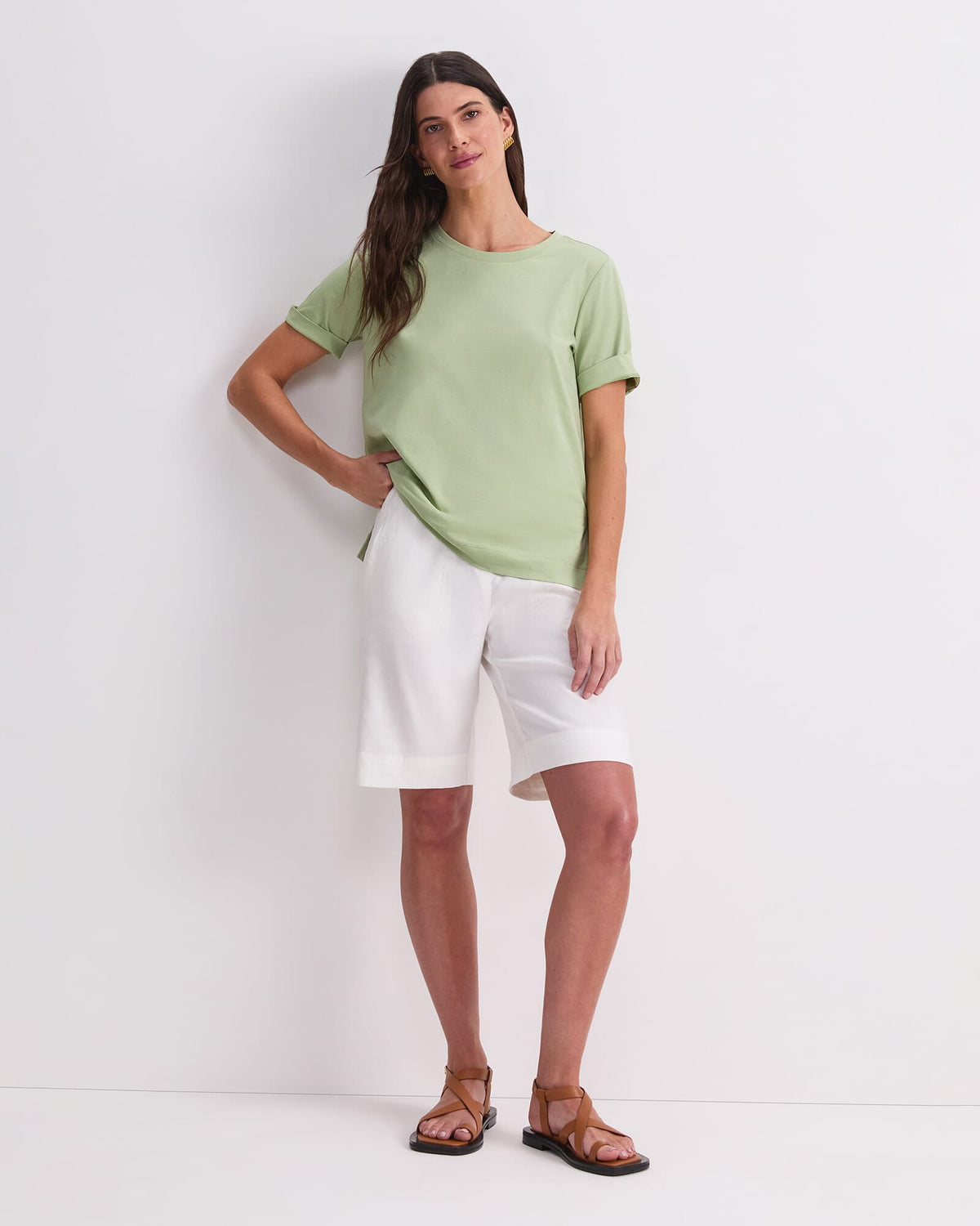 Mercerised Cotton Short Sleeve Tee