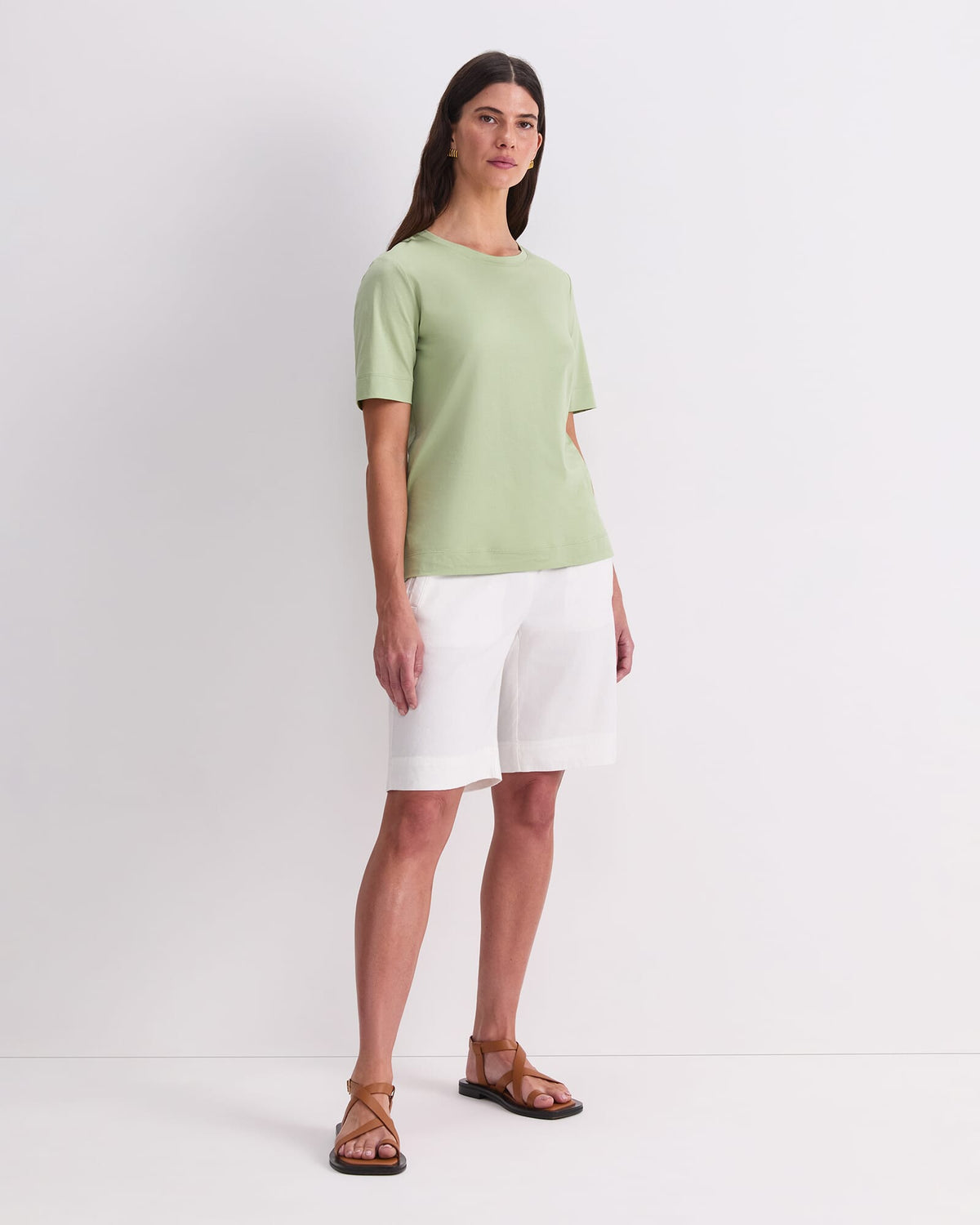 Mercerised Cotton Short Sleeve Tee