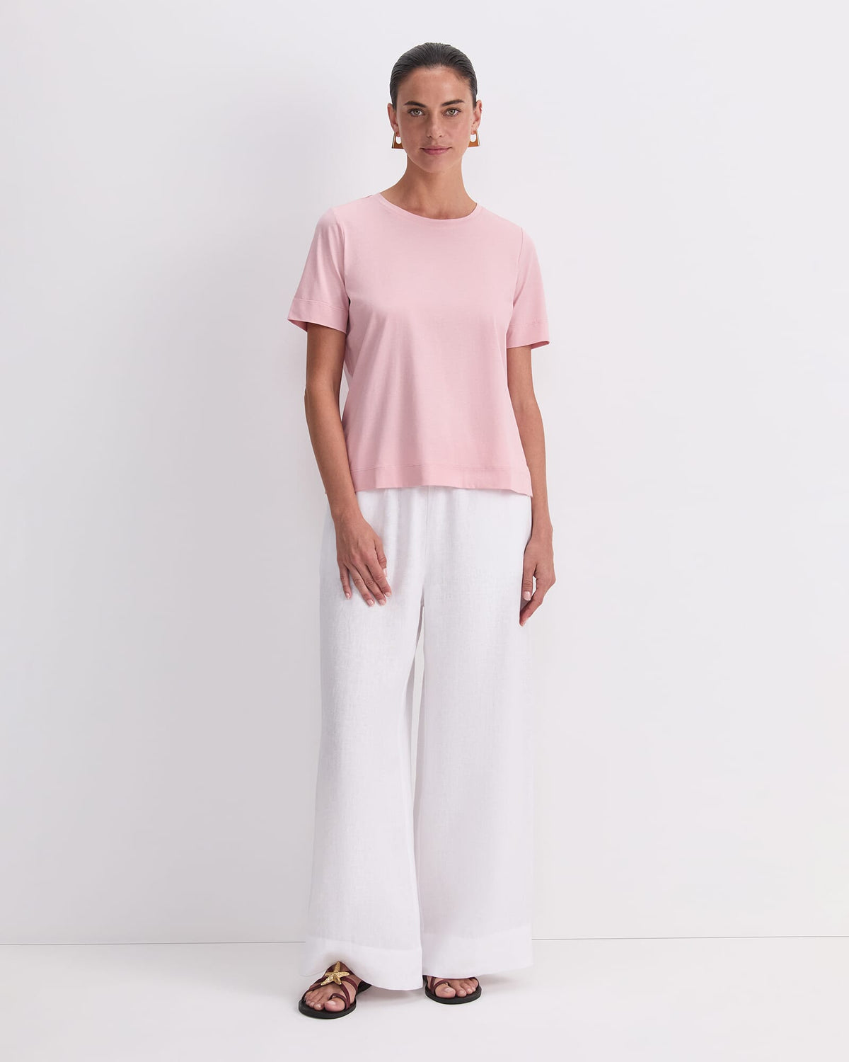 Mercerised Cotton Short Sleeve Tee