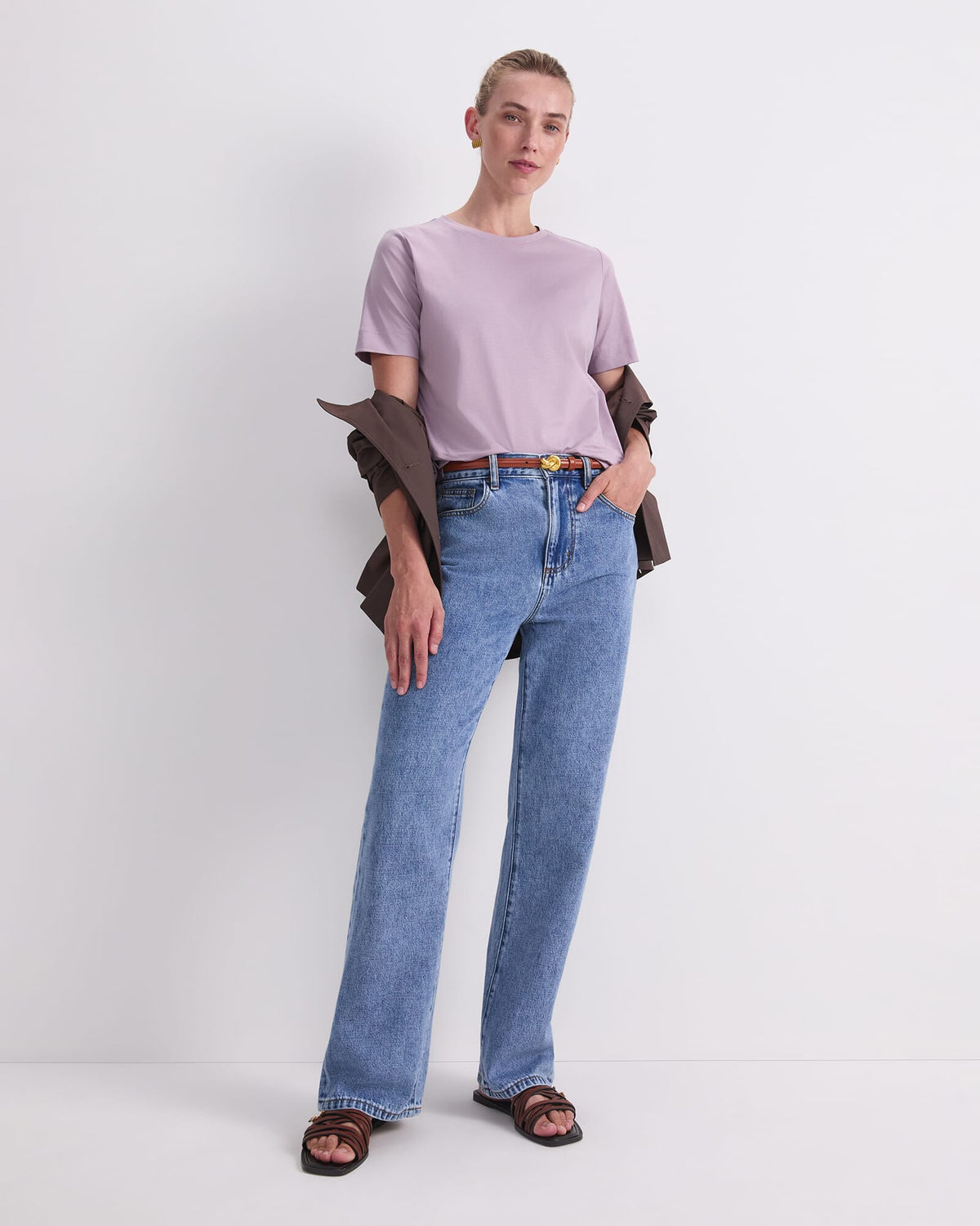 Mercerised Cotton Short Sleeve Tee