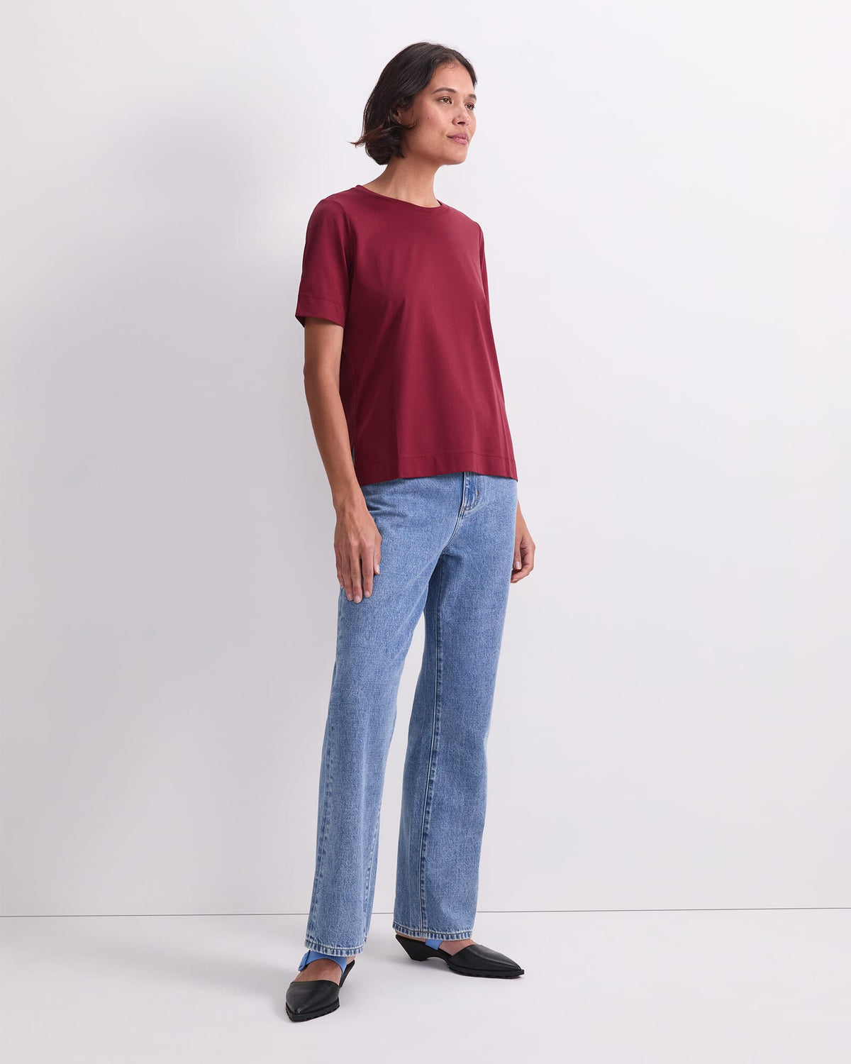Mercerised Cotton Short Sleeve Tee