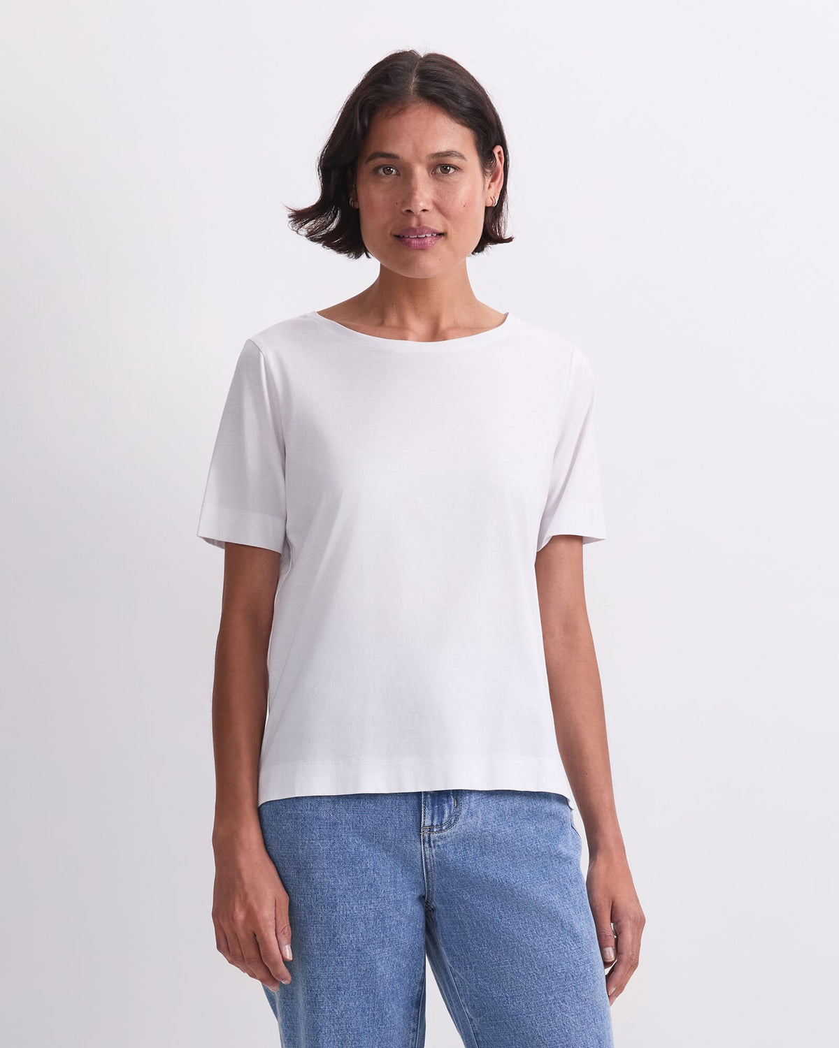 Mercerised Cotton Short Sleeve Tee