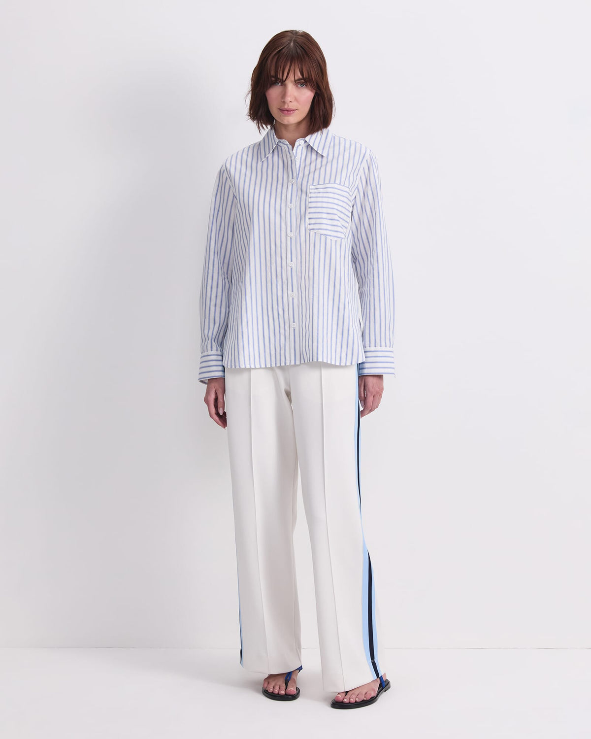 Logo Stripe Pocket Shirt