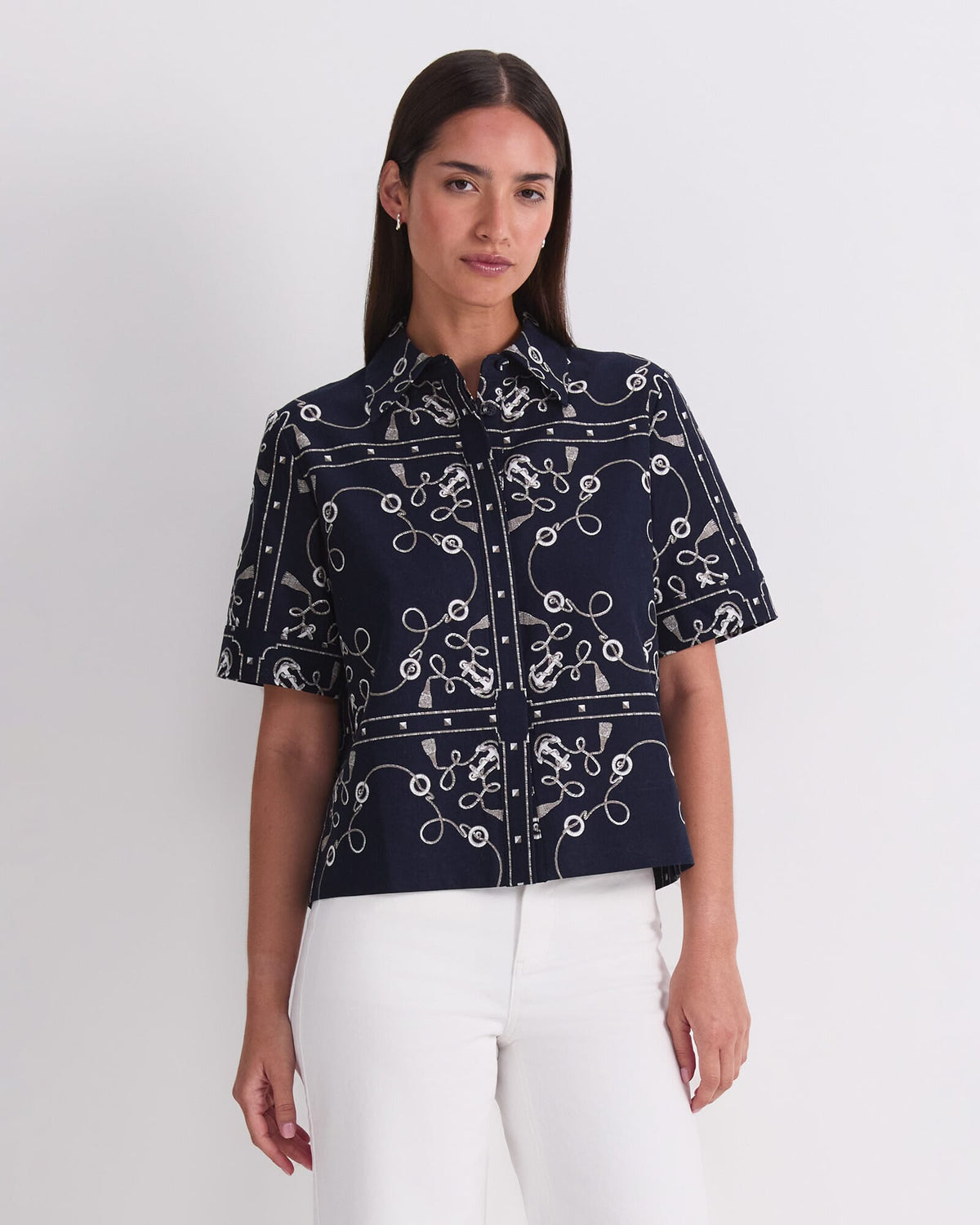 Sardinia Print Blouse