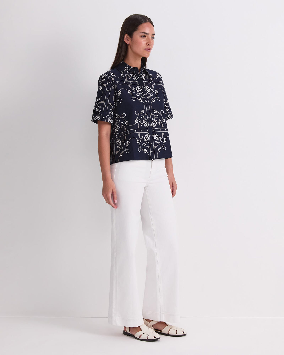 Sardinia Print Blouse