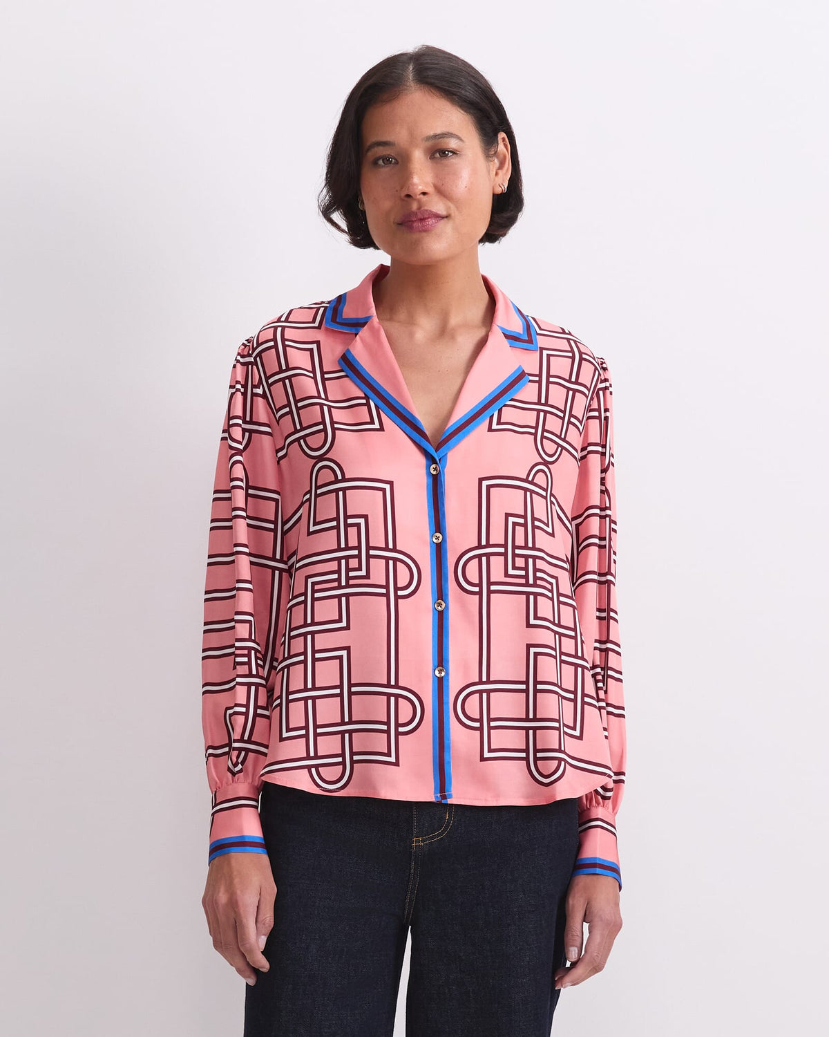 Rhodes Print Blouse