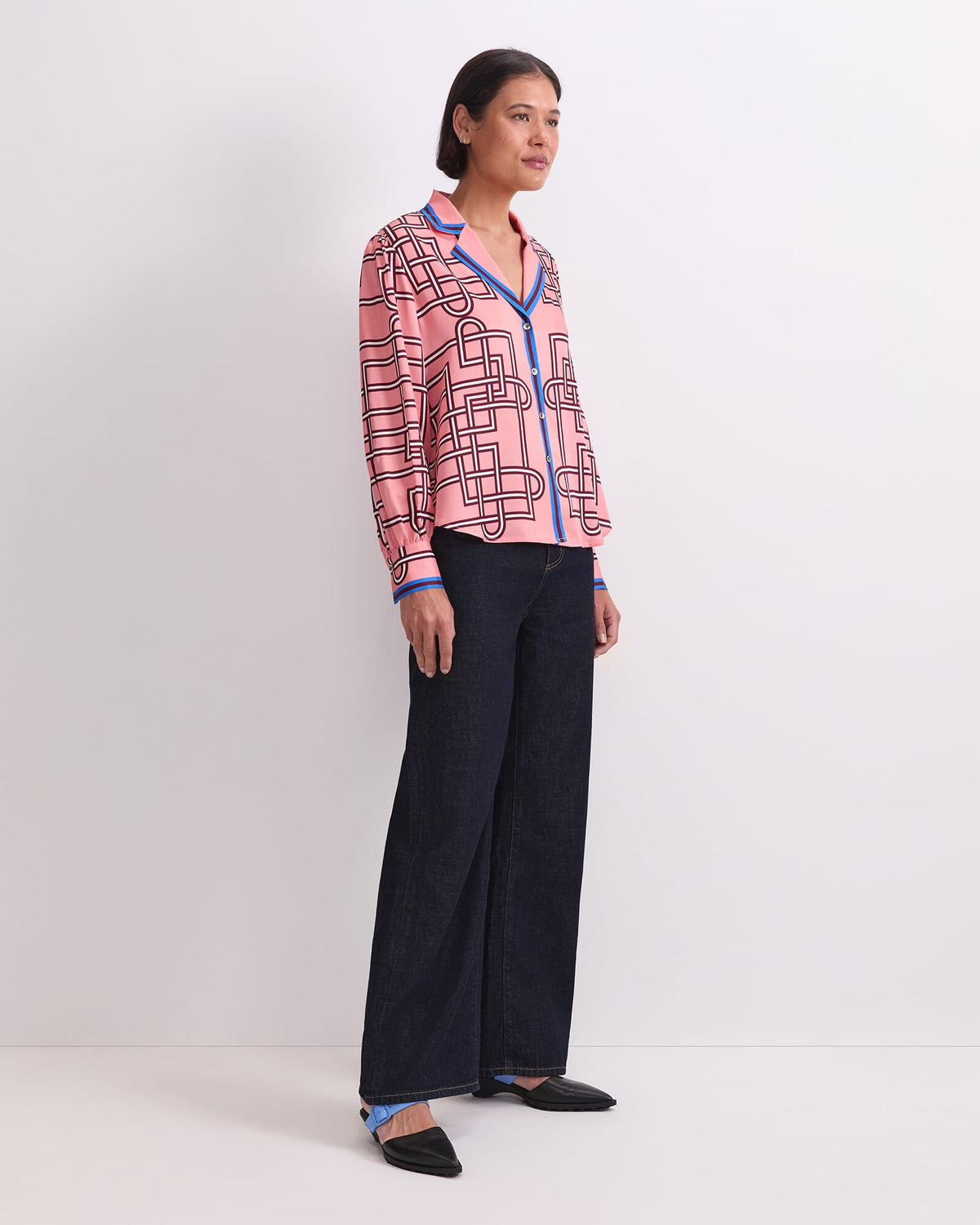 Rhodes Print Blouse