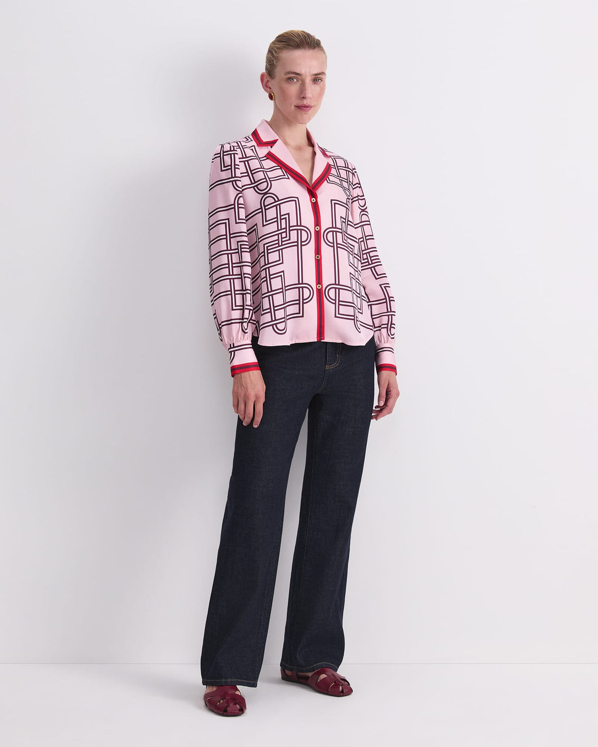 Rhodes Print Blouse
