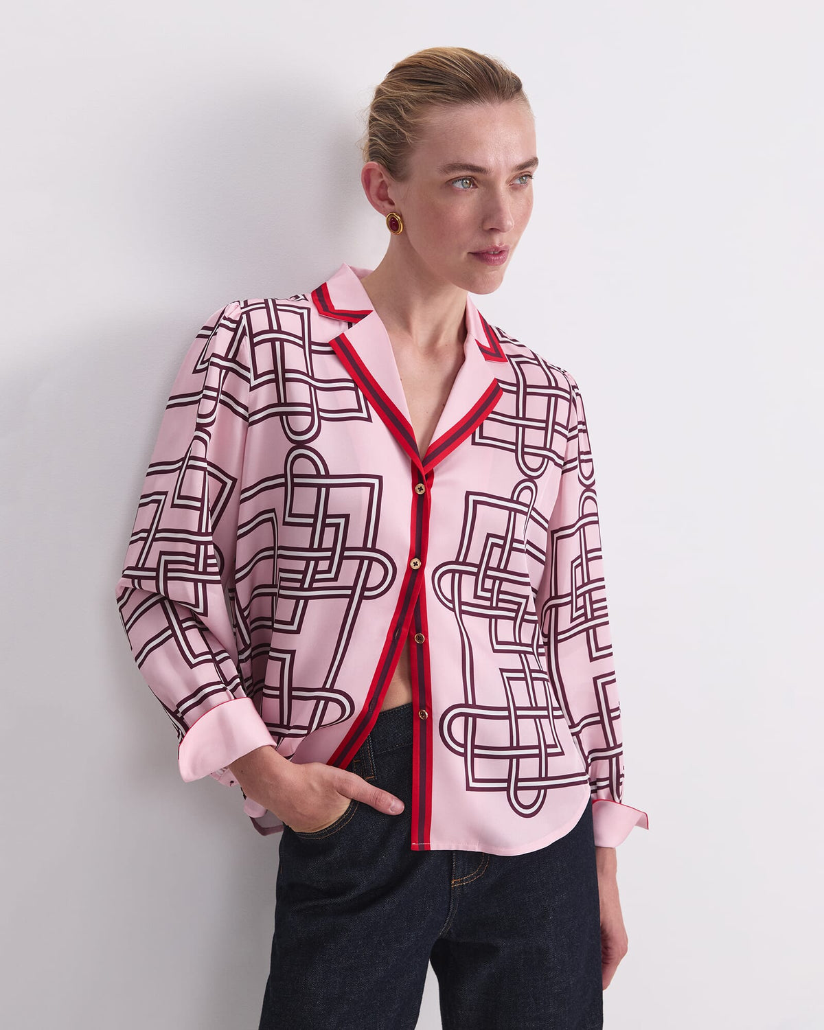 Rhodes Print Blouse